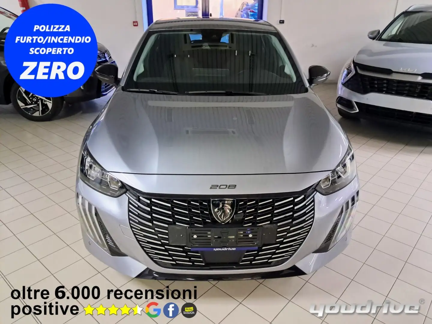 Peugeot 208 PureTech 100 S&S 5 porte Allure KM 17.100 Gris - 1
