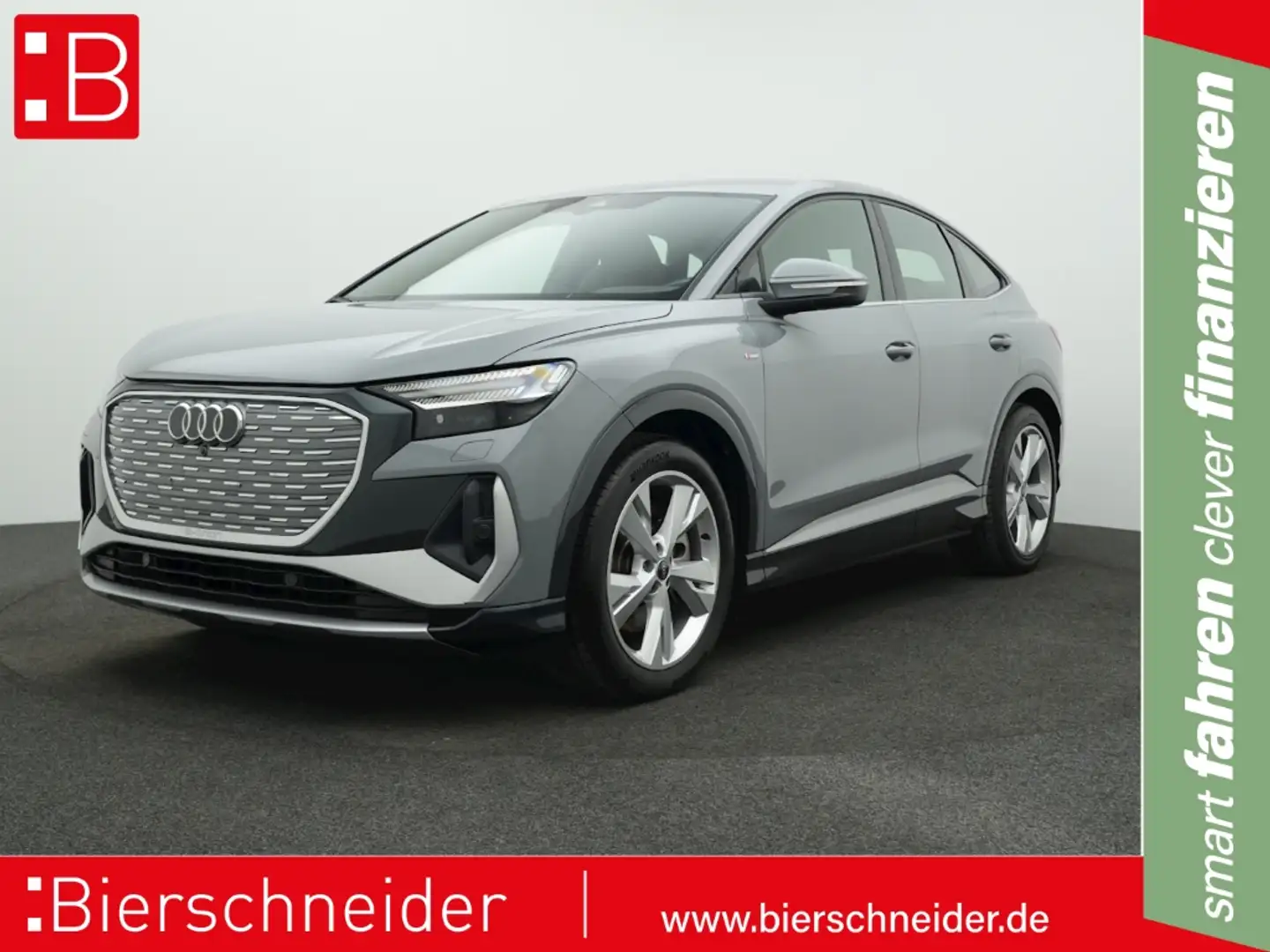 Audi Q4 e-tron Sportback 40 S-line AHK MATRIX NAVI ACC Gris - 1