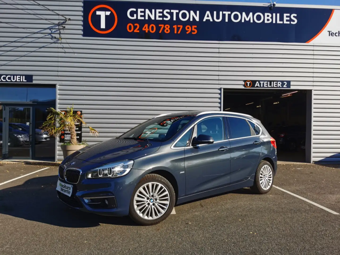 BMW 218 (F45) 218DA 150CH LUXURY Gris - 1