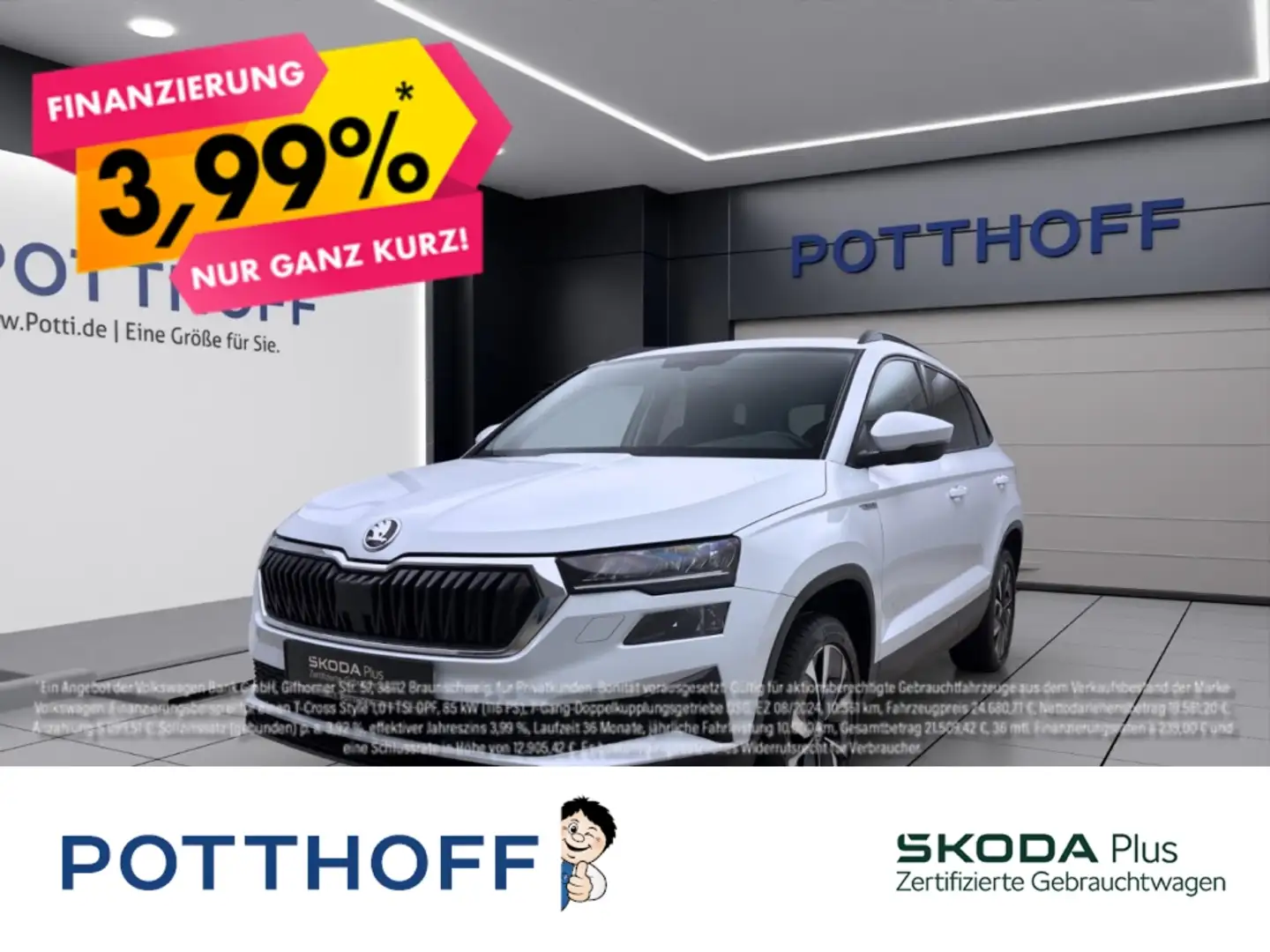Skoda Karoq 2.0 TDI DSG AMBITION NAVI AHK KAMERA KLIMA Weiß - 1