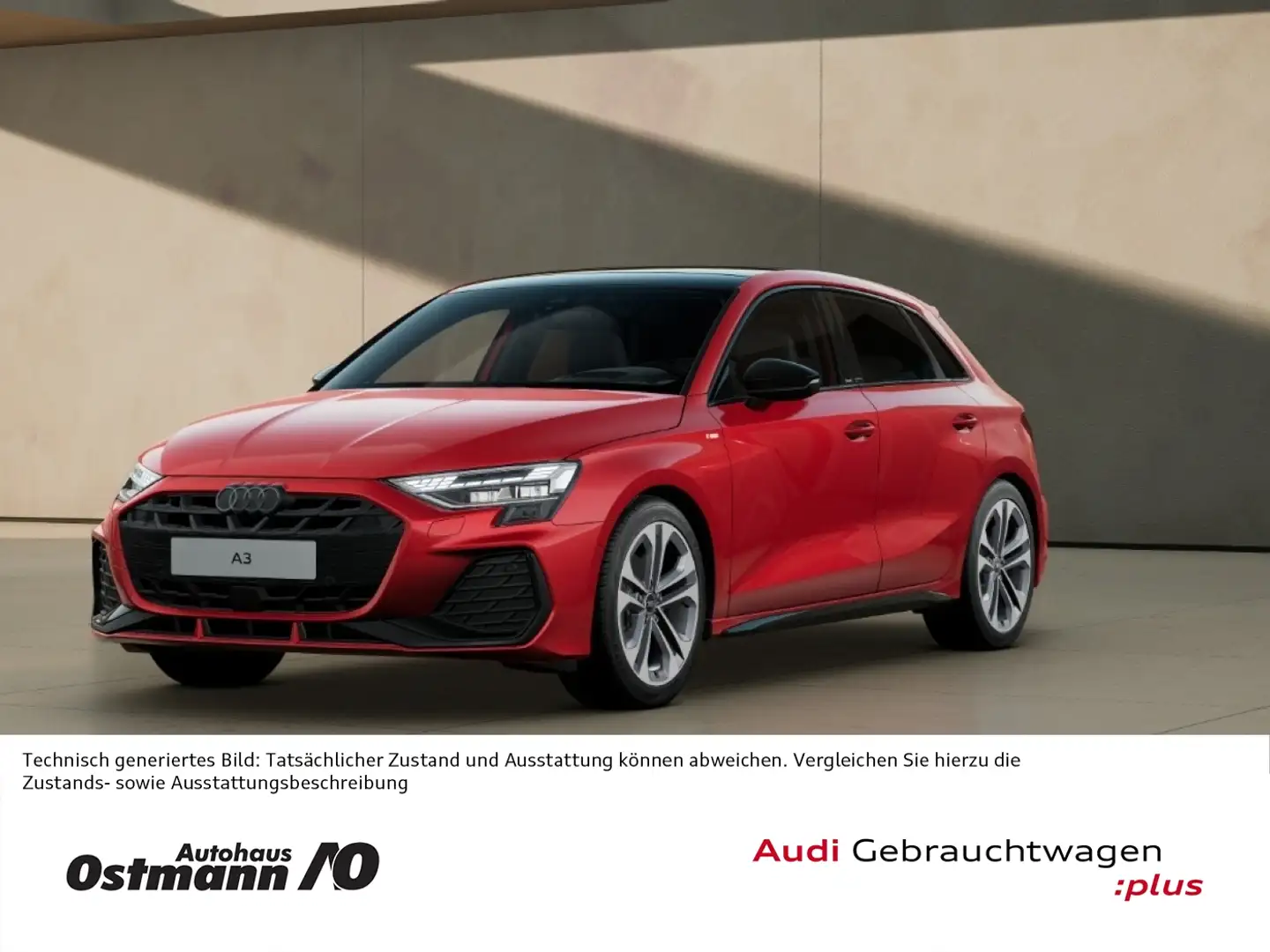 Audi A3 35 TFSI Sportback S-Line Pano HUD ACC Navi Rot - 1