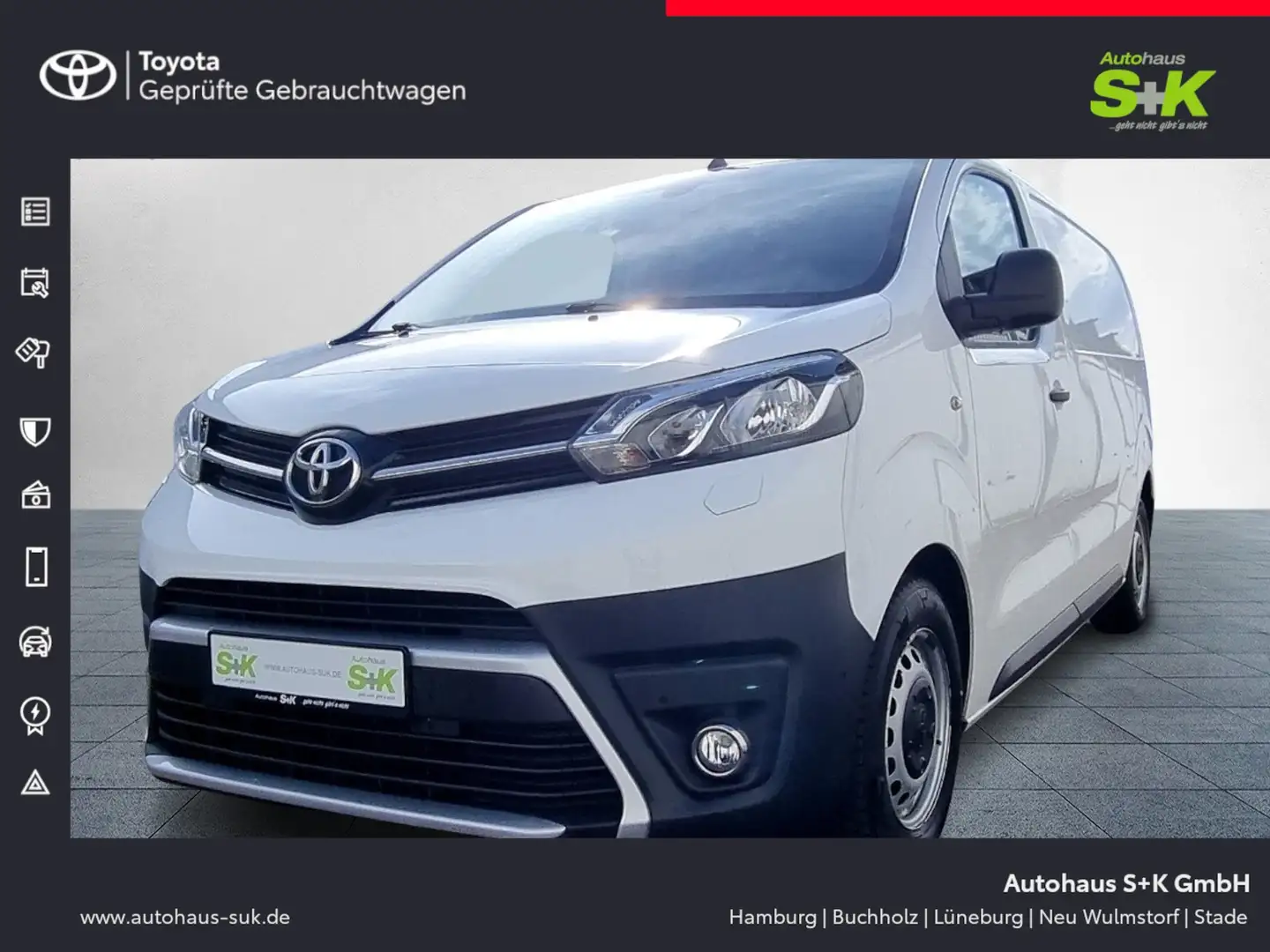 Toyota Proace 1.5 D-4D L1 Meister*KAMERA+PDC HI.+KLIMA+AHK*** Weiß - 1