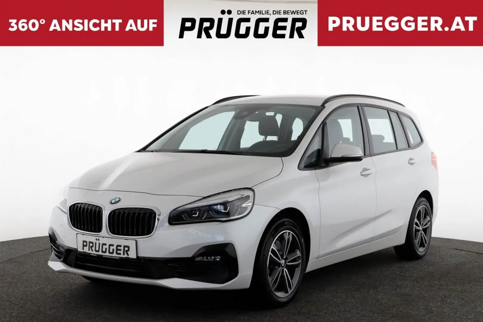 BMW 218 d Gran Tourer Autom SPORTLINE FACELIFT NAVI LED Weiß - 1