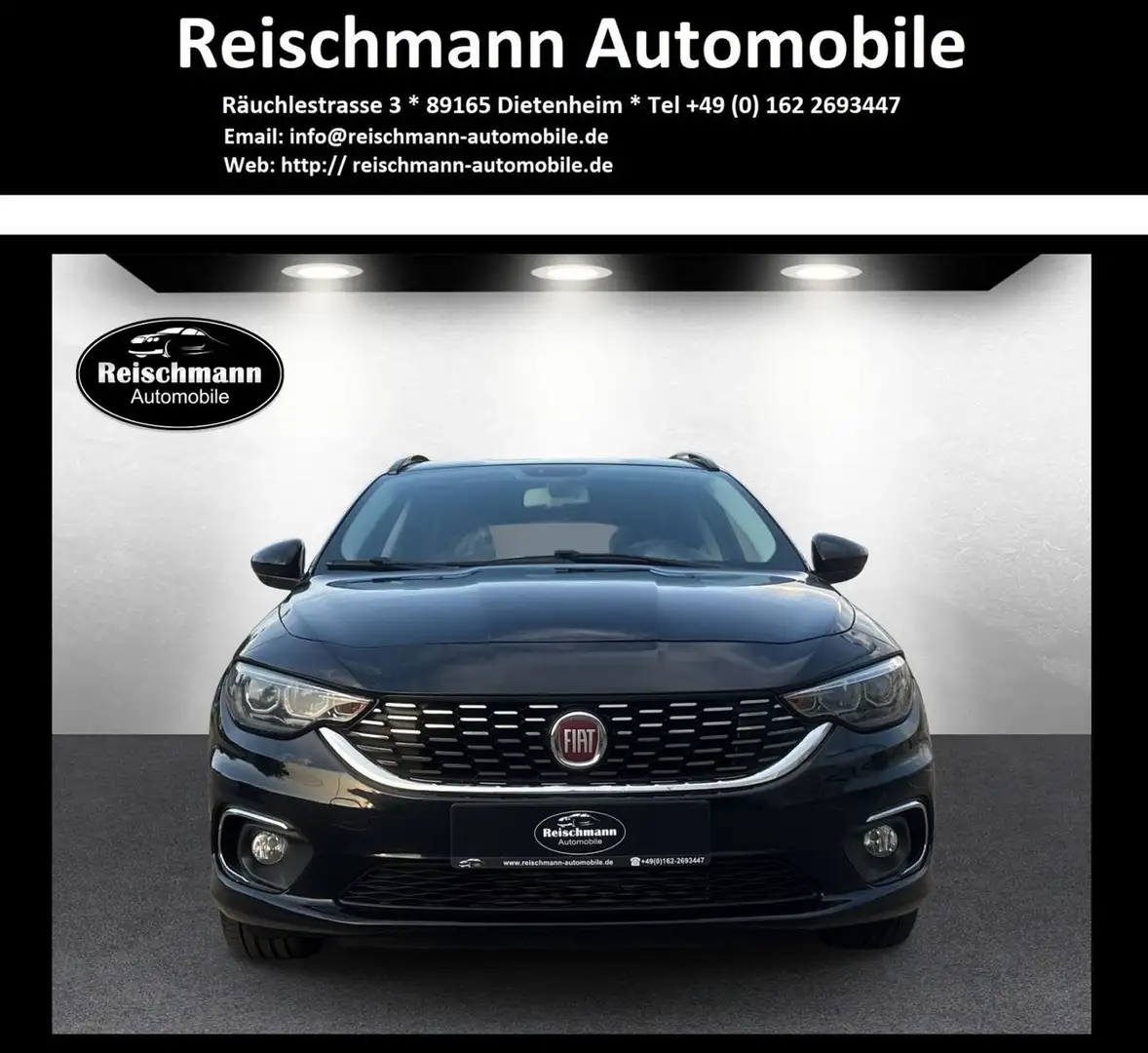 Fiat Tipo Lounge 1,6D Auto. Leder Cam Klima 8fach Noir - 1