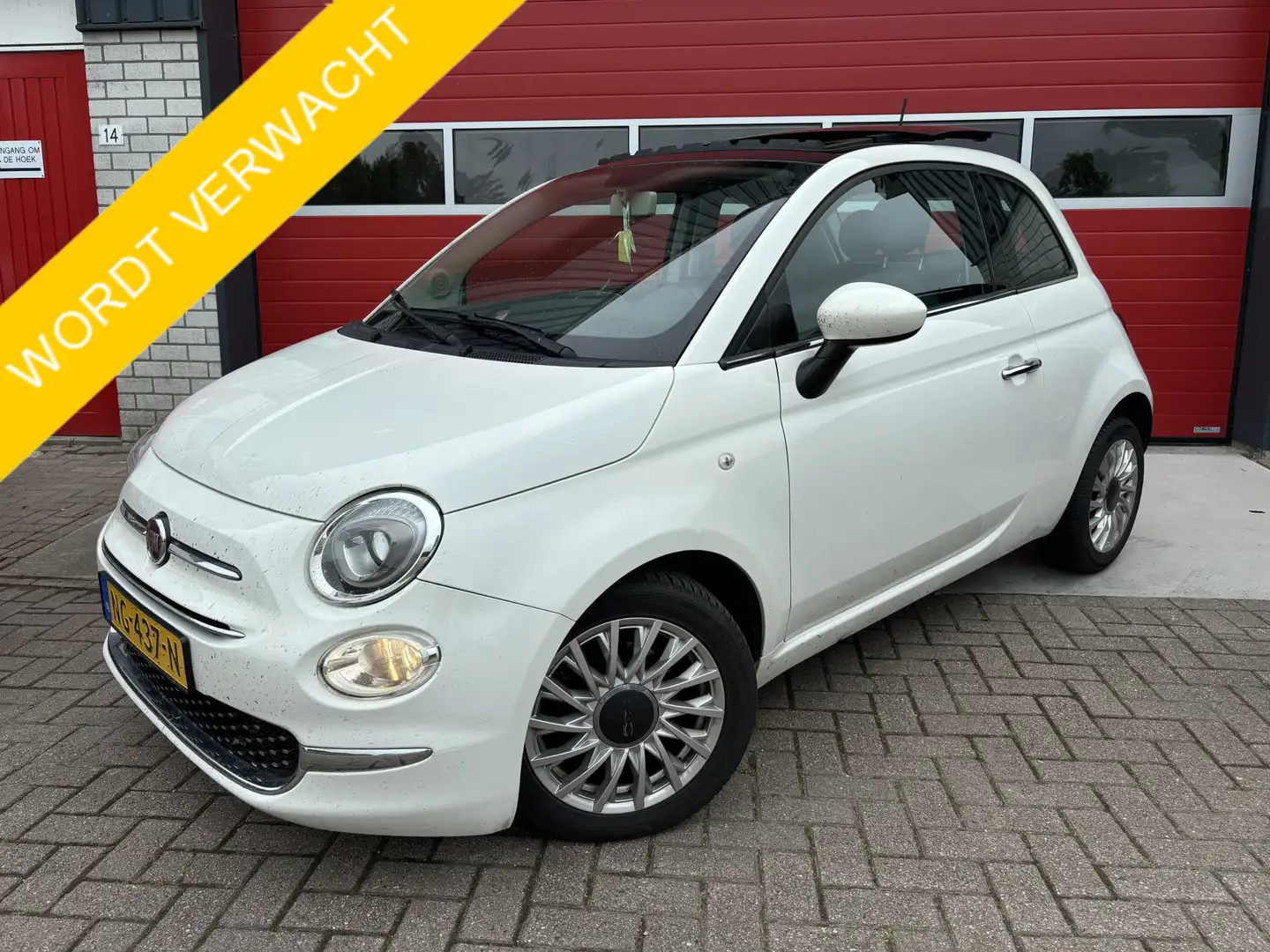 Fiat 500 0.9 TwinAir Turbo Lounge SCHUIFDAK / LEDER / NAVI Blanc - 1
