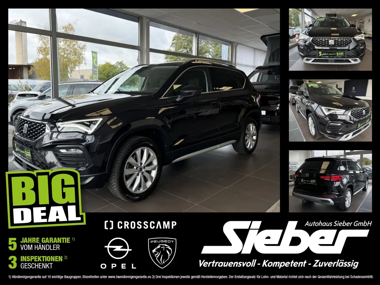 SEAT Ateca 1.5 TSI Xperience Standhzg*Kamera*Navi*AHK Negru - 1