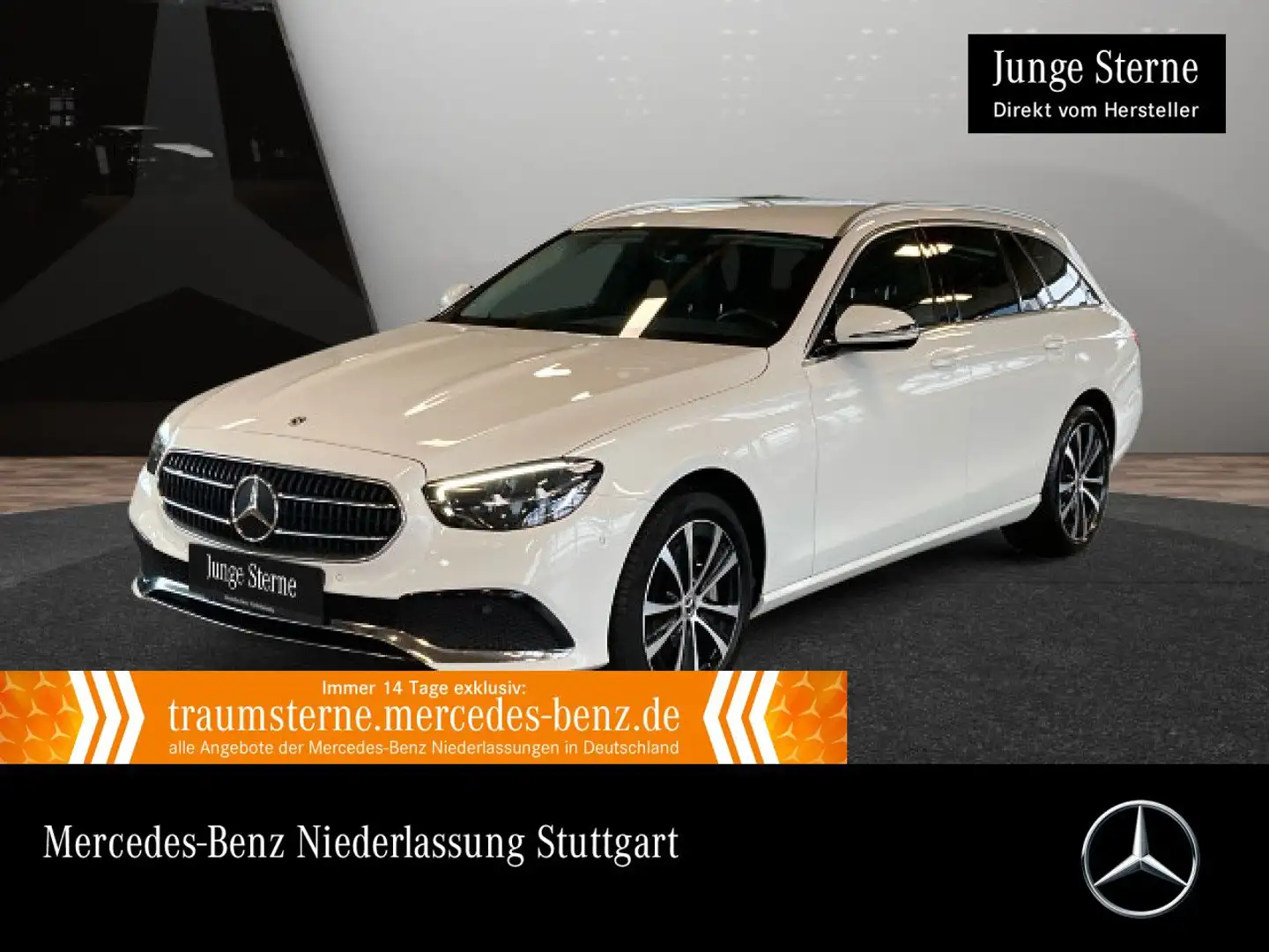 Mercedes-Benz E 300 de T 4M AVANTG+LED+BURMESTER+KAMERA+9G Weiß - 1