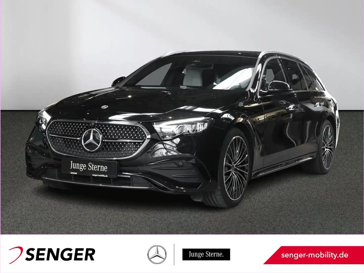 Mercedes-Benz E 300 de T AMG Distronic Panorama Kamera LED AHK Noir - 1