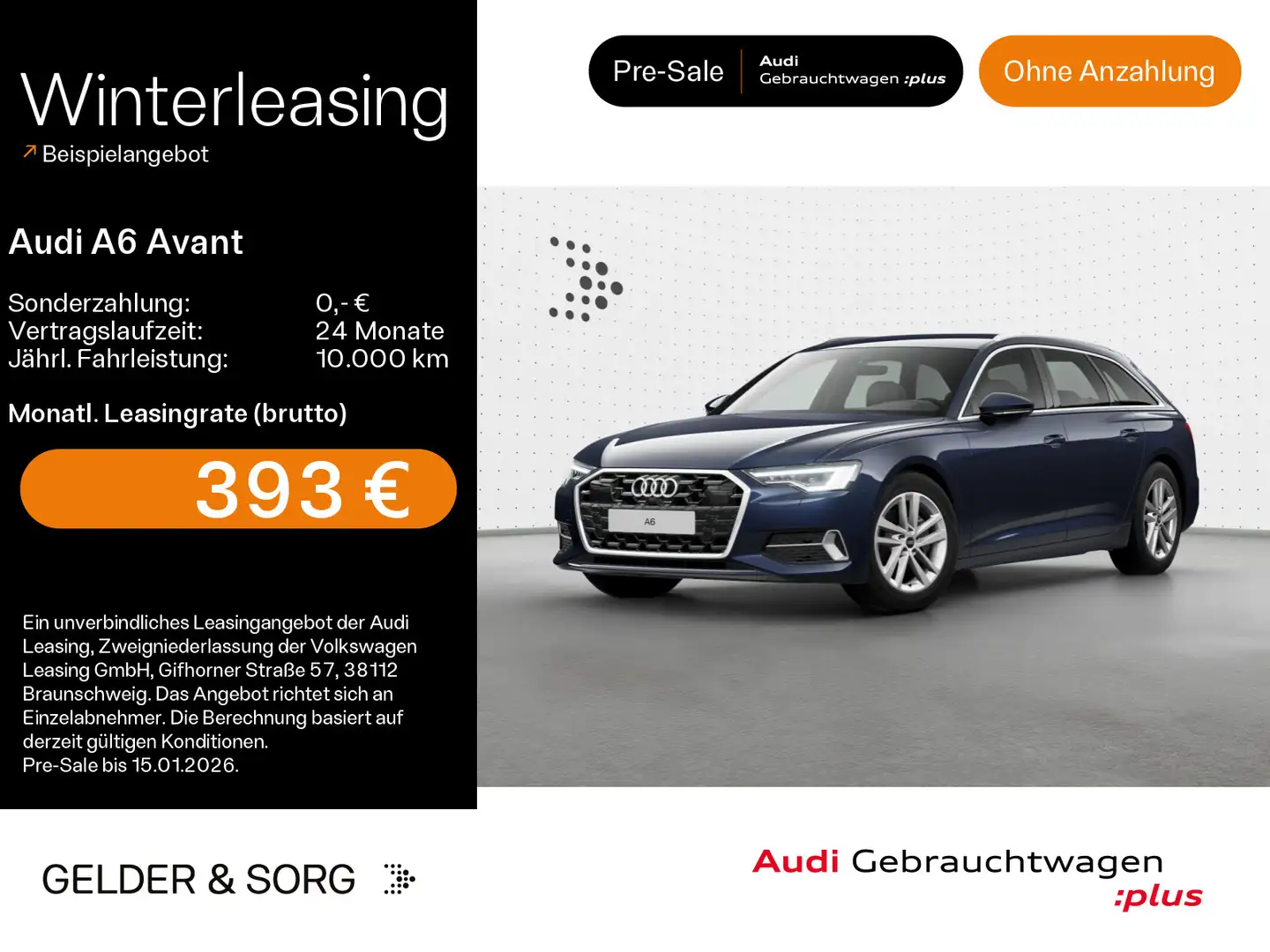 Audi A6 40 TDI advanced AHK*LED*Virtual*360° Blau - 1