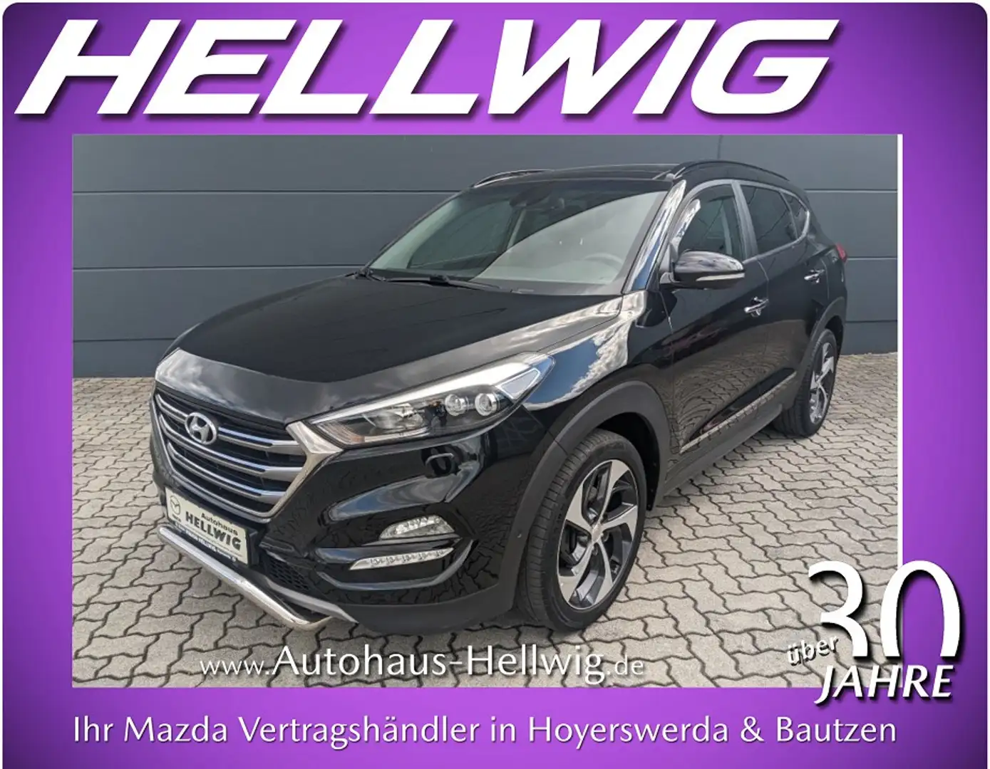 Hyundai TUCSON 1.6l Premium 4WD Leder AHK Panoramadach Schwarz - 1