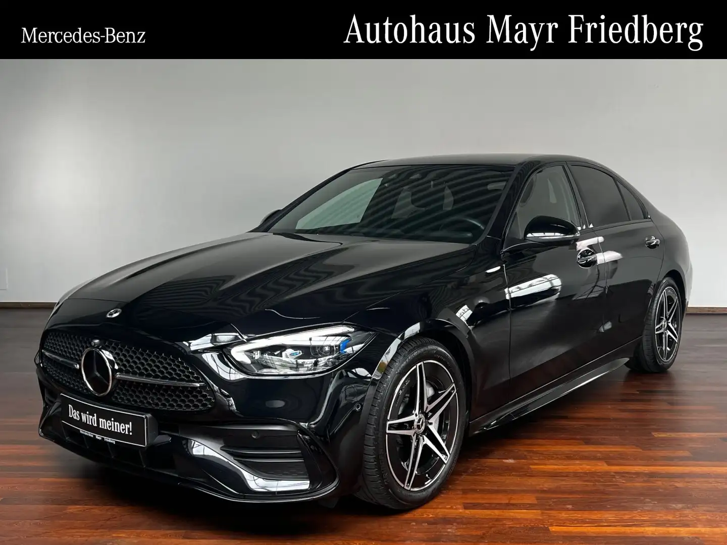 Mercedes-Benz C 200 C 200 AMG NIGHT AHK+PANODACH+MEMORY+360° AMG Line Schwarz - 1