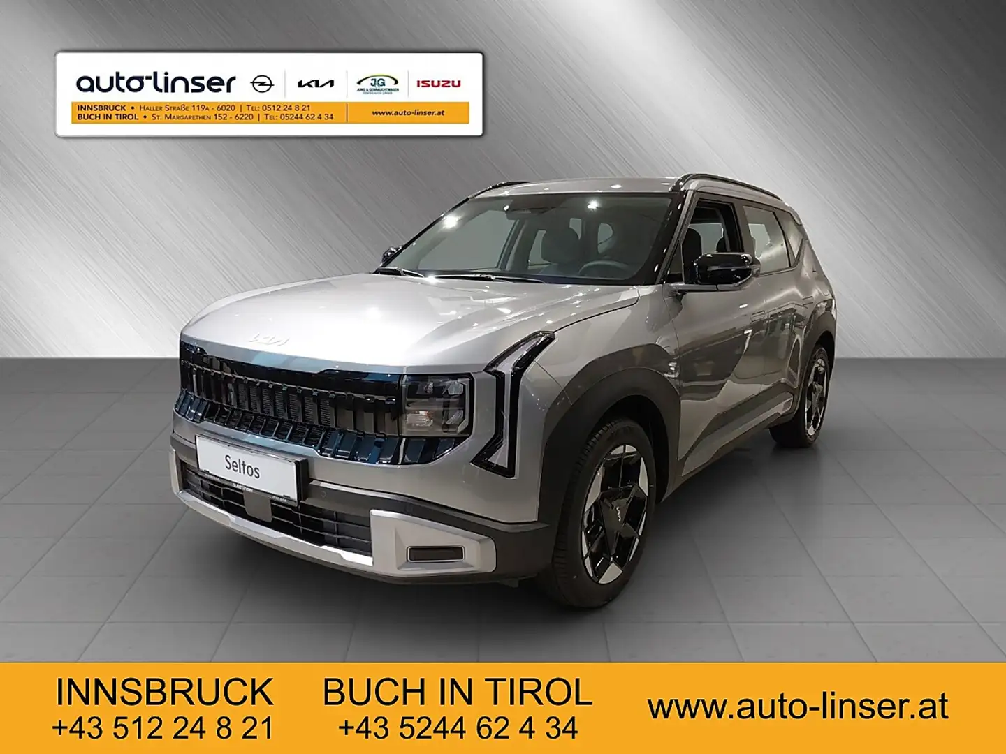 Kia Seltos 1,6 TGDI 180 4WD Silber Aut. Silber - 1