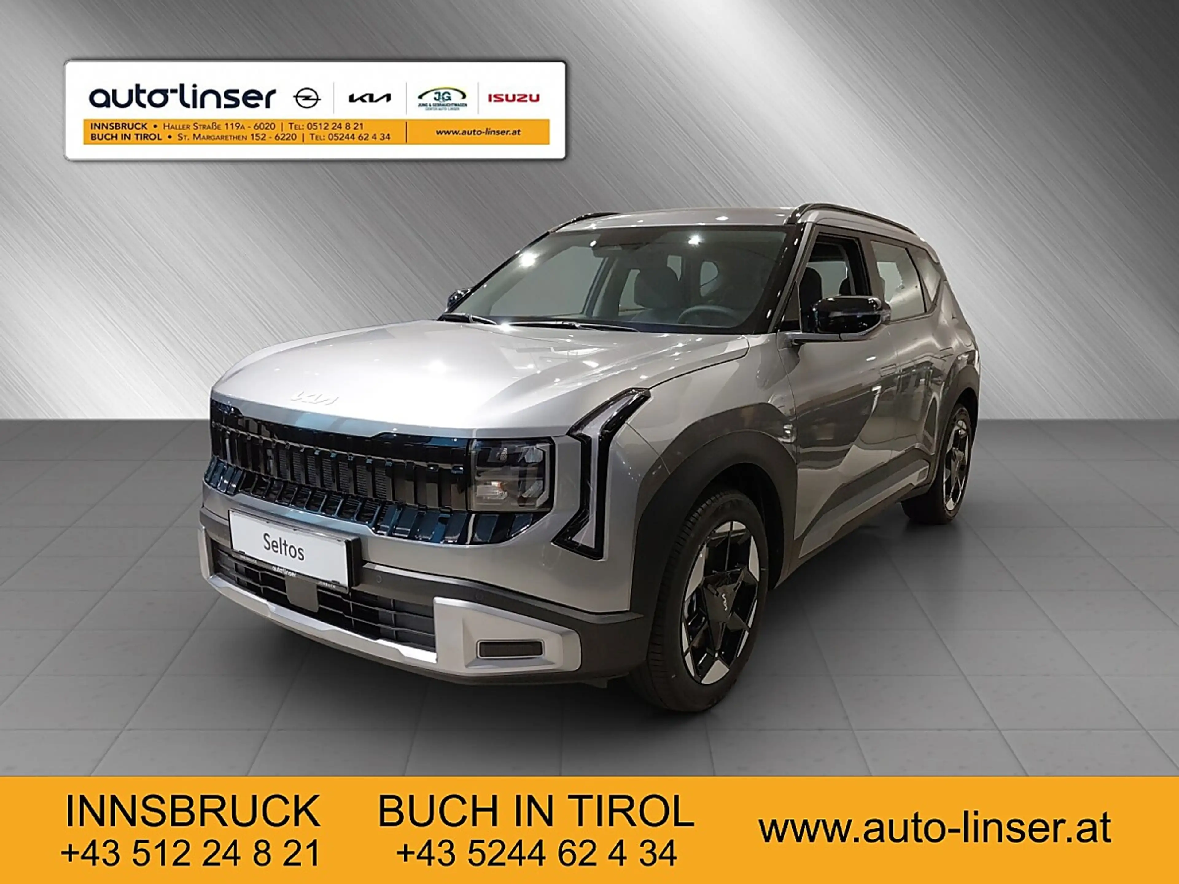 Kia Seltos 1,6 TGDI 180 4WD Silber Aut.