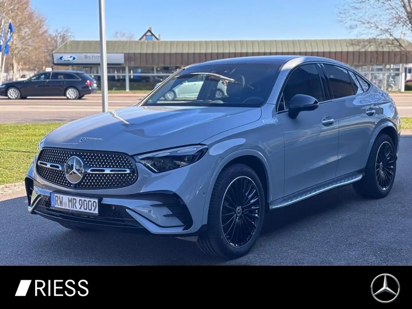 Mercedes-Benz GLC 450 d 4M Coupé AMG+AHK+PANO+AIRMATIC+KEYLESS Szary - 1