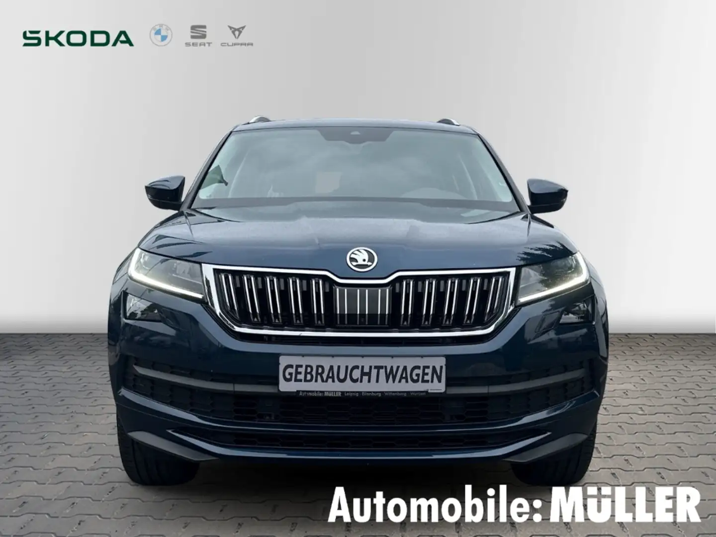 Skoda Kodiaq 2.0TDI L&K 4x4 DSG 200PS 1.Hand AHK Navi LED ACC S Blau - 2