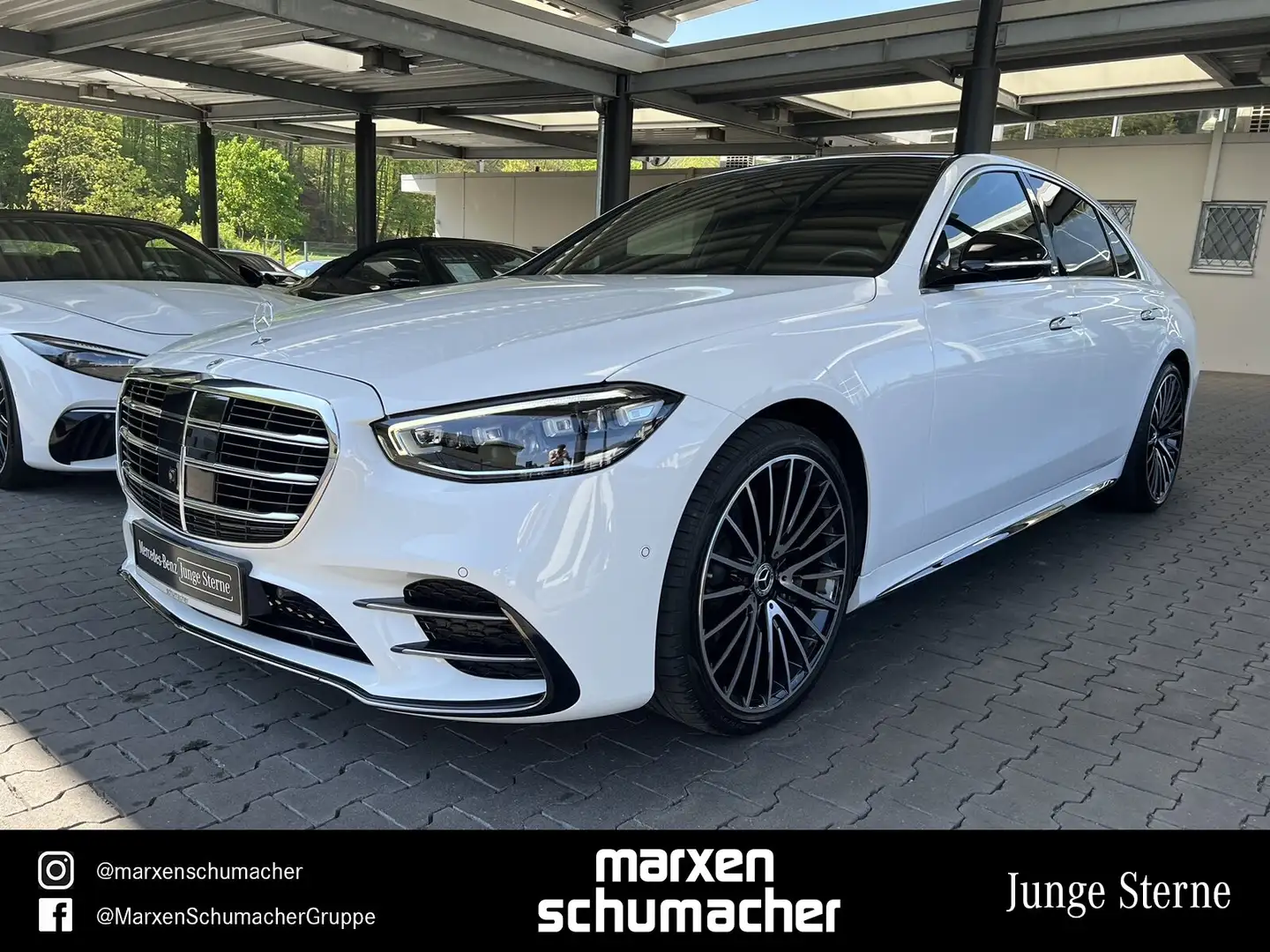 Mercedes-Benz S 450 S 450 d 4M AMG Massage+Burm3D+Pano+Standh.+Night Alb - 1