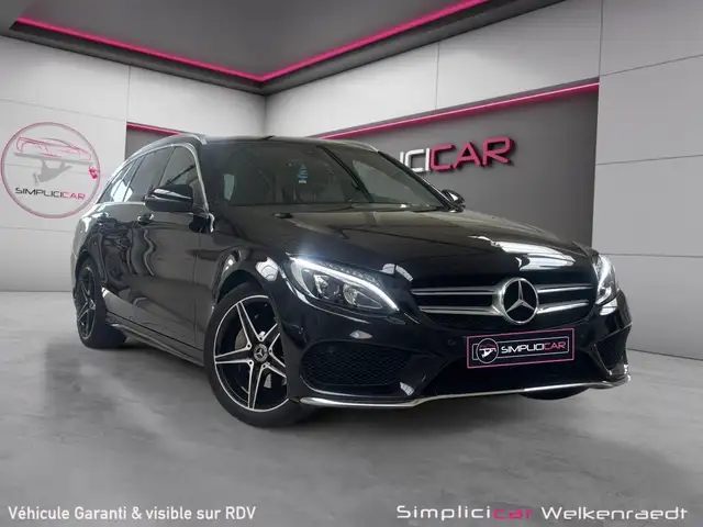 Mercedes-Benz C 160 PACK AMG-SG CHAUFF-CAMÉRA-CUIR-BOITE AUTO-GARANTIE 12M