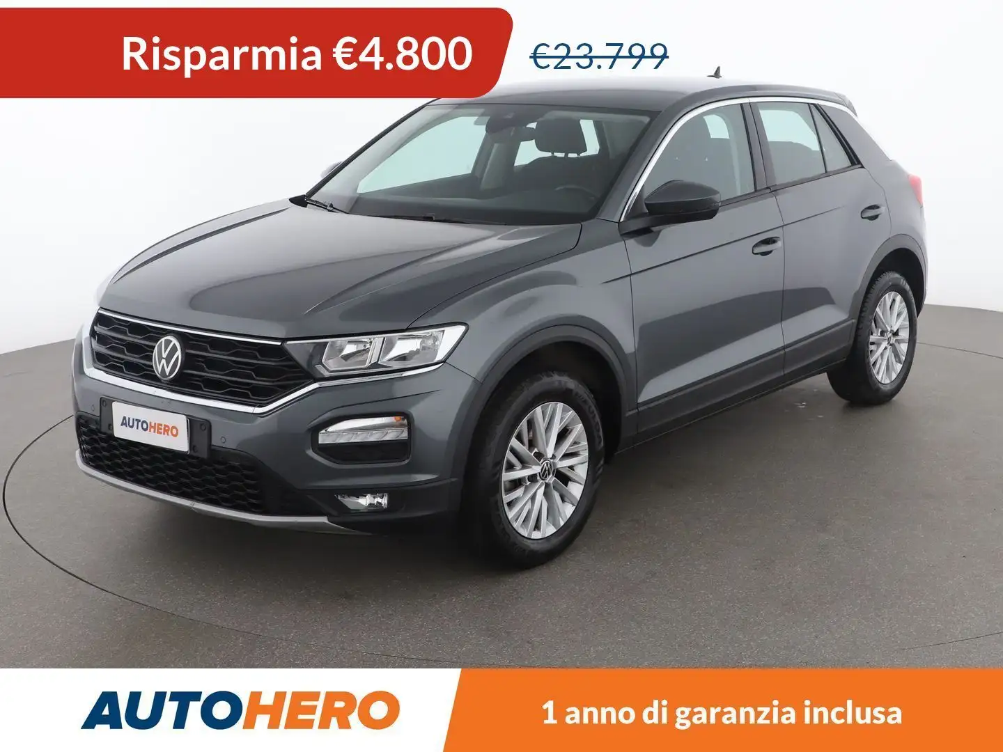 Volkswagen T-Roc 1.5 TSI ACT Business DSG Gris - 1