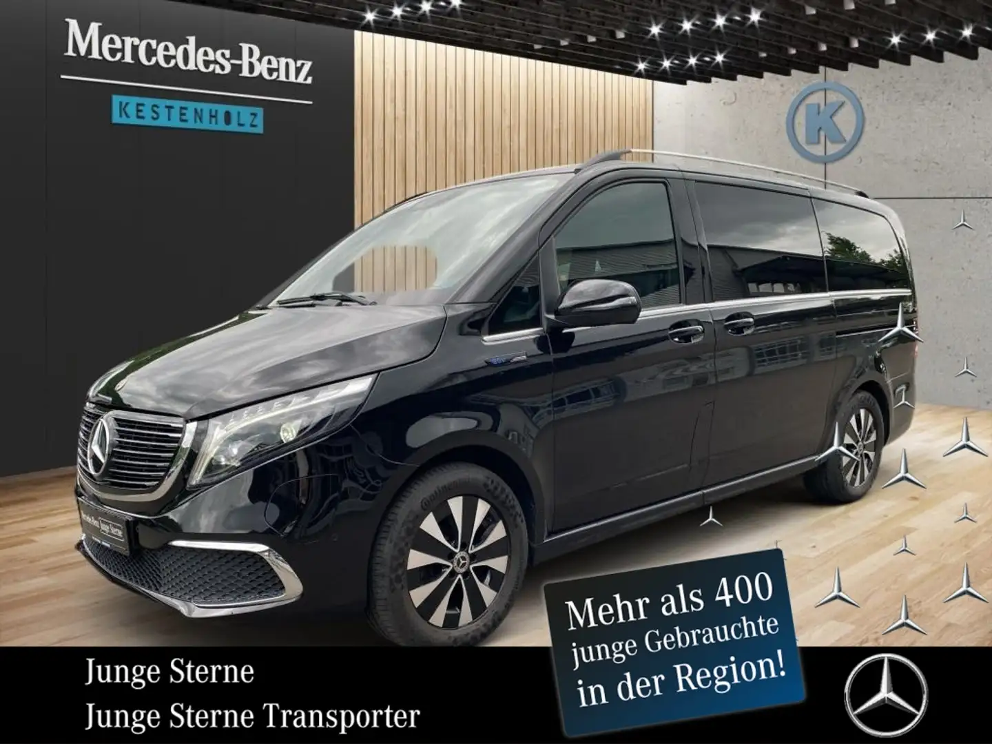Mercedes-Benz EQV 300 Lang *AVANTGARDE*AMG*MBUX*STHZ*360°KAM* Noir - 1