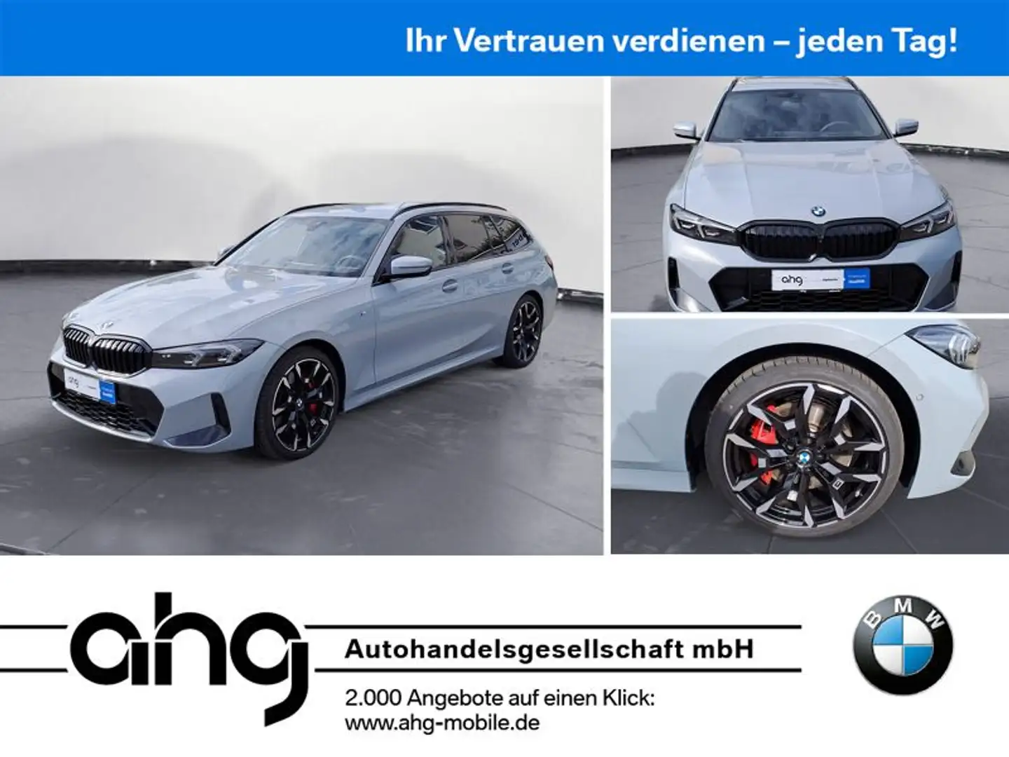 BMW 320 d xDrive Touring Innovationspaket 19 Zoll Nav Grijs - 1