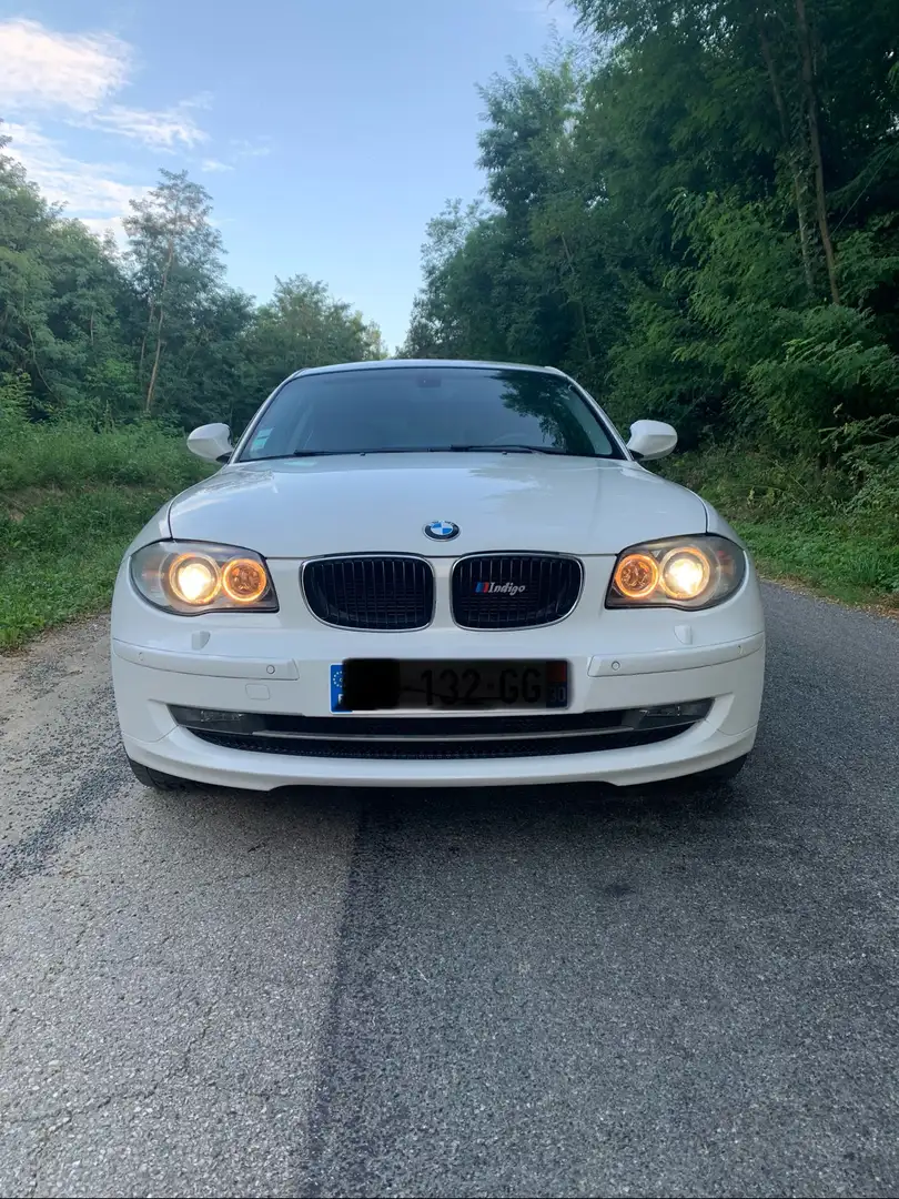 BMW 118 118d 143 ch Luxe A Blanc - 1