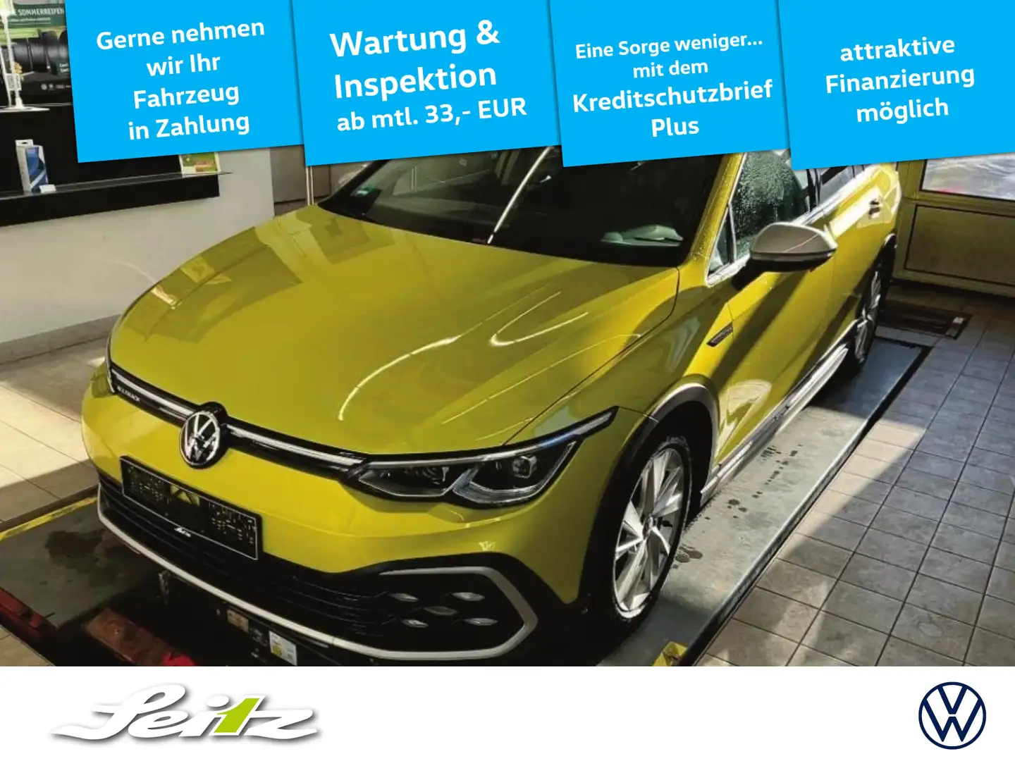 Volkswagen Golf Variant Golf VIII Variant 2.0 TDI 4M Alltrack *AHK*PANO*MA Gelb - 1
