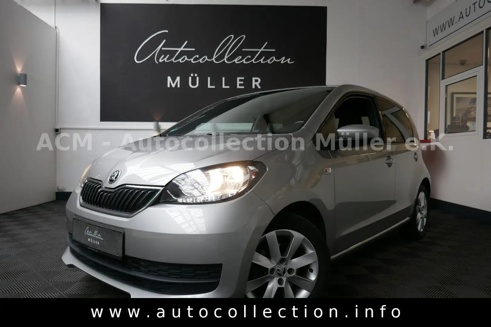 Skoda Citigo Clever*2.Hand*Automatik ASG*Klima*PDC*DAB Zilver - 1