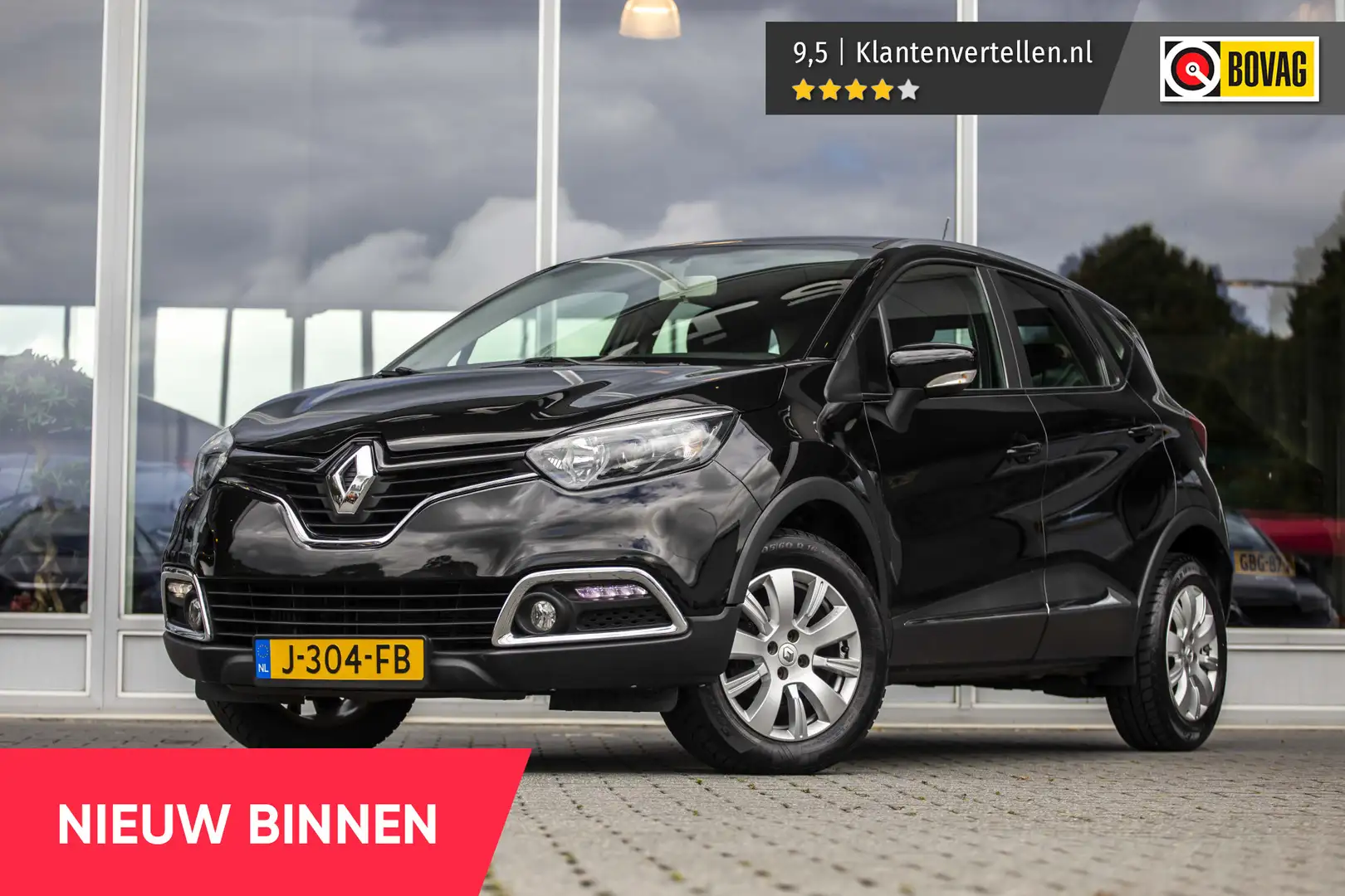 Renault Captur 0.9 TCe Dynamique | Parkeersens. | Trekhaak | Zwart - 1