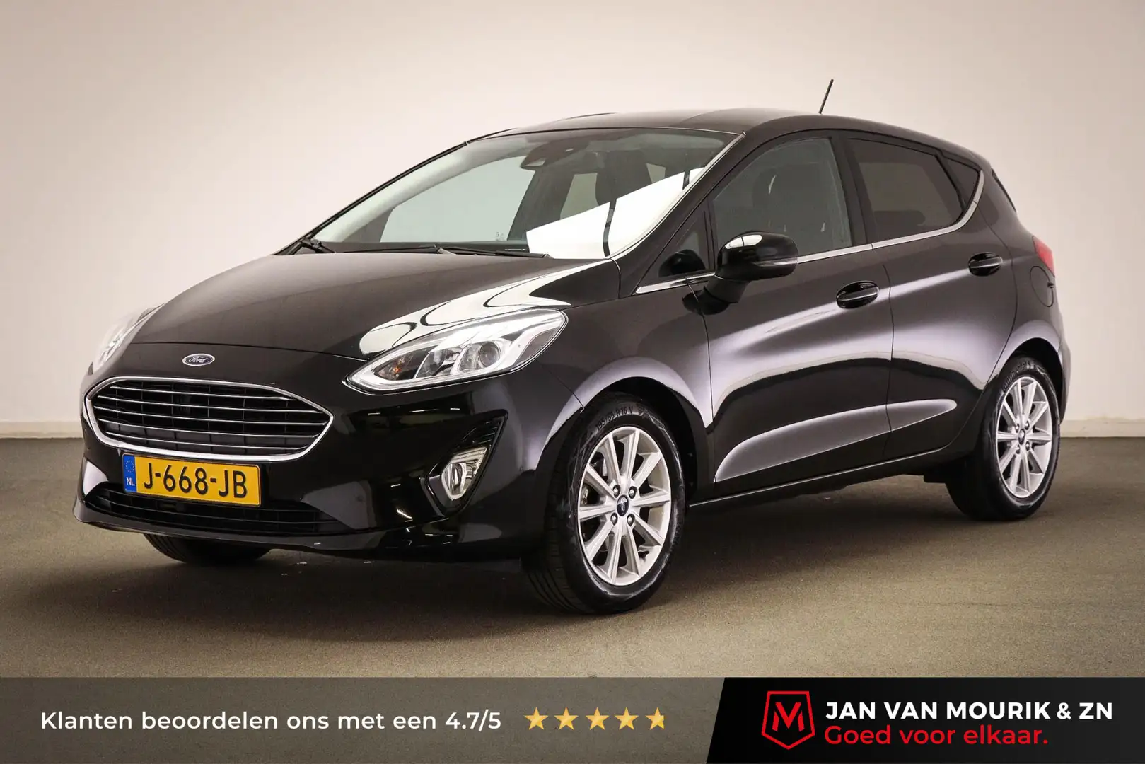 Ford Fiesta 1.0 EcoBoost Titanium | CLIMA | DAB | NAVI | 16" Zwart - 1