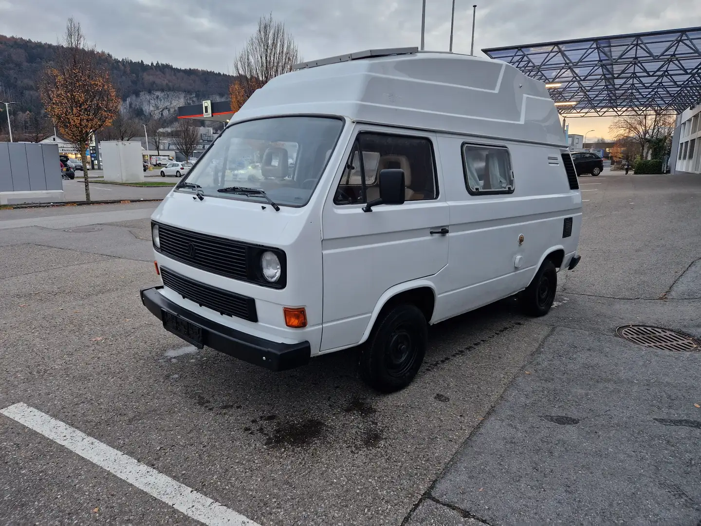 Volkswagen T3 TD  1,6  Reimo Camper Hochdach ! Weiß - 1