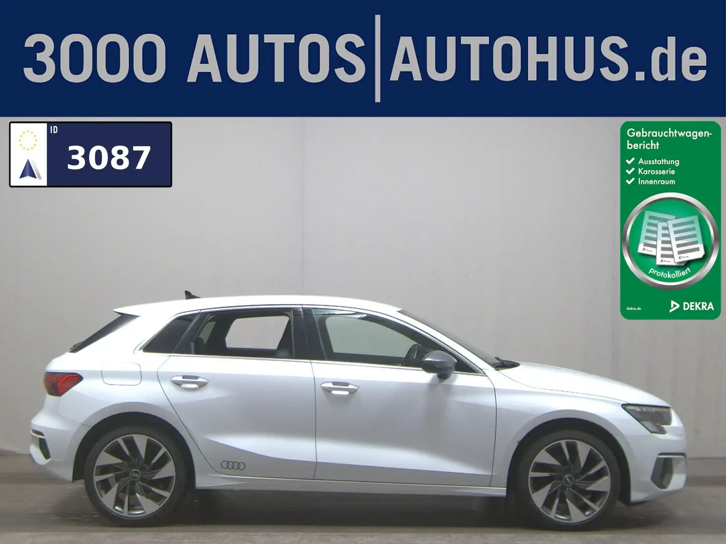 Audi A3 Sportback 35 TDI S-Line Navi+ Matrix vc HuD Blanc - 1