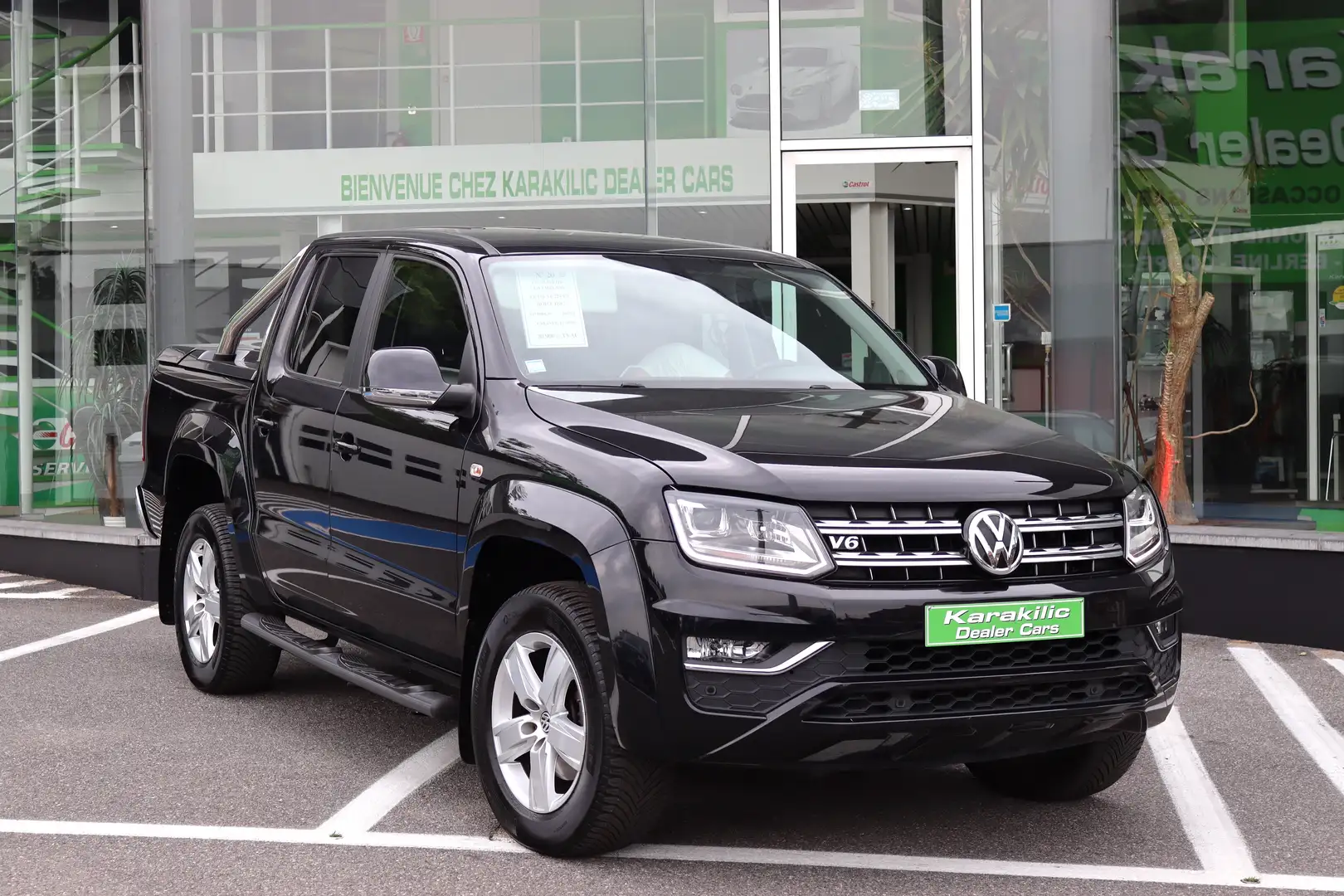 Volkswagen Amarok 3.0TDi V6 224CV DSG COVER BENNE GPS CAMERA TVAC Zwart - 1