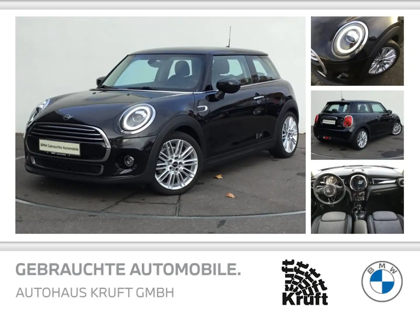MINI Cooper 3trg AUTOM+NAVI+SITZHZ+LED+CARPLAY Schwarz - 1