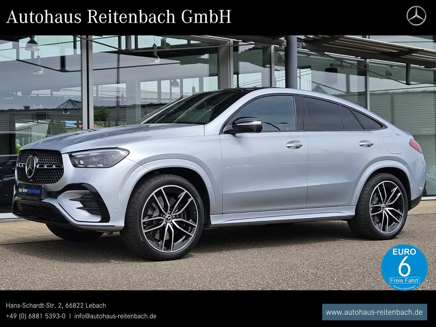 Mercedes-Benz GLE 400 GLE400e 4M COUPE AMG+PANO HUD+22"+DISTR+BURMESTE Срібний - 1