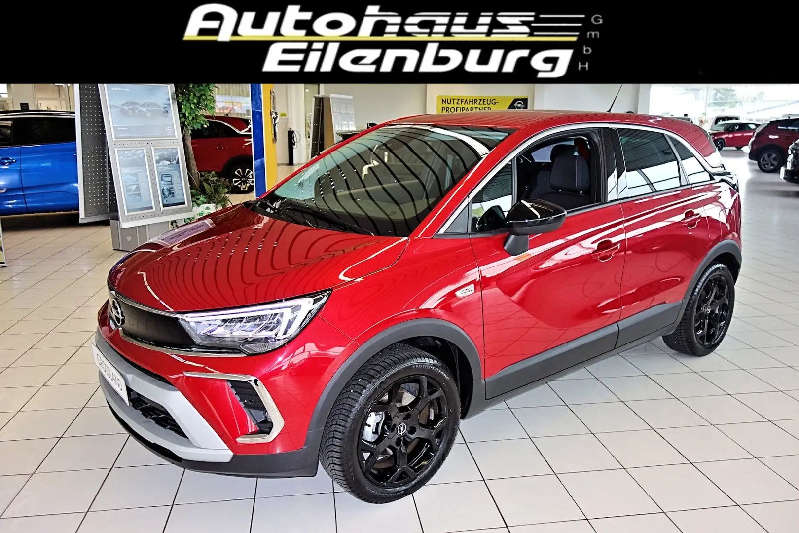 Opel Crossland 1.2 Eleg.LED-Licht,Navi,Kamera,Allwetterr.,AHZV ! Rouge - 1