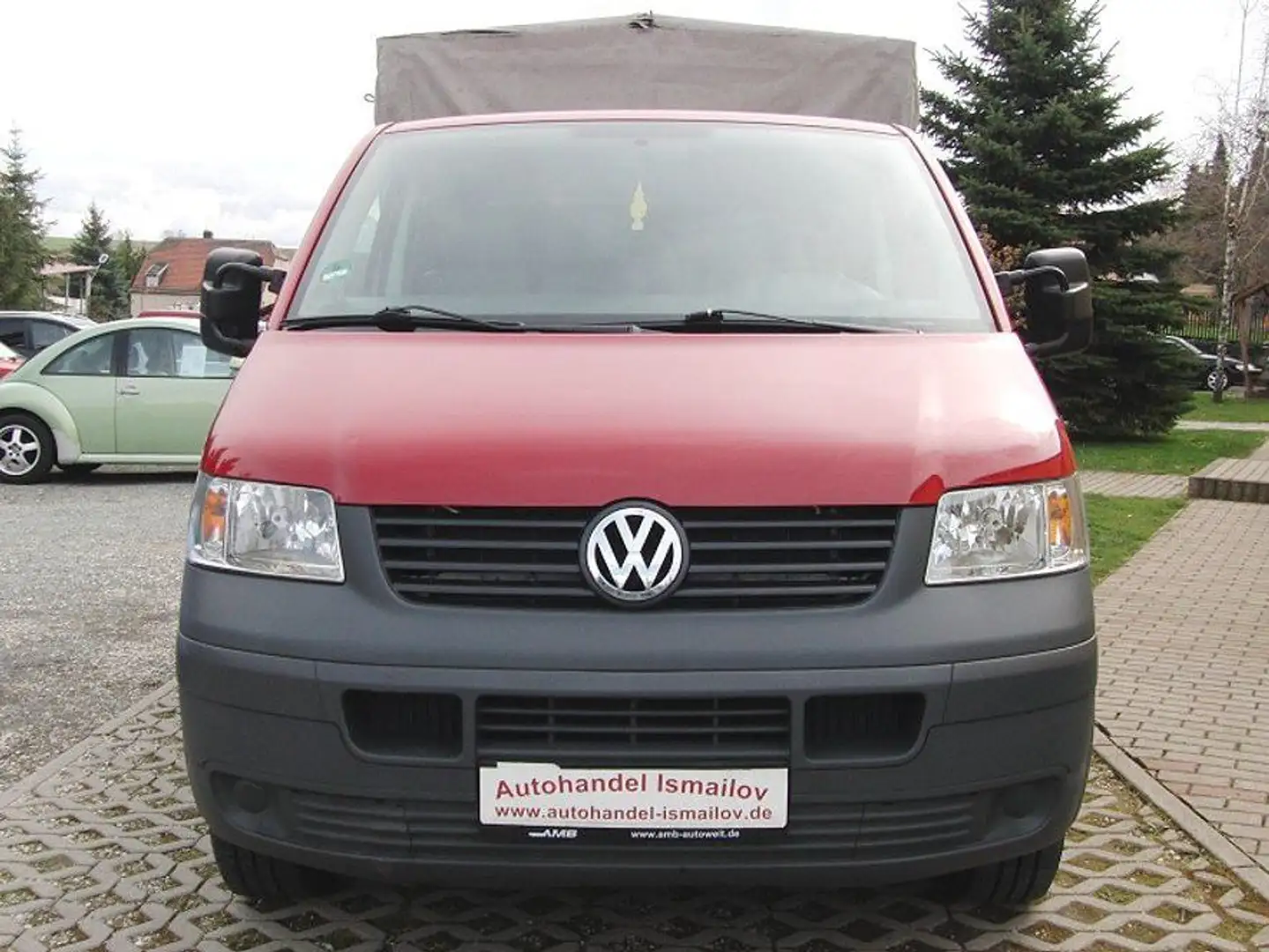 Volkswagen T5 1,9 TDI DK Pritsche Червоний - 2