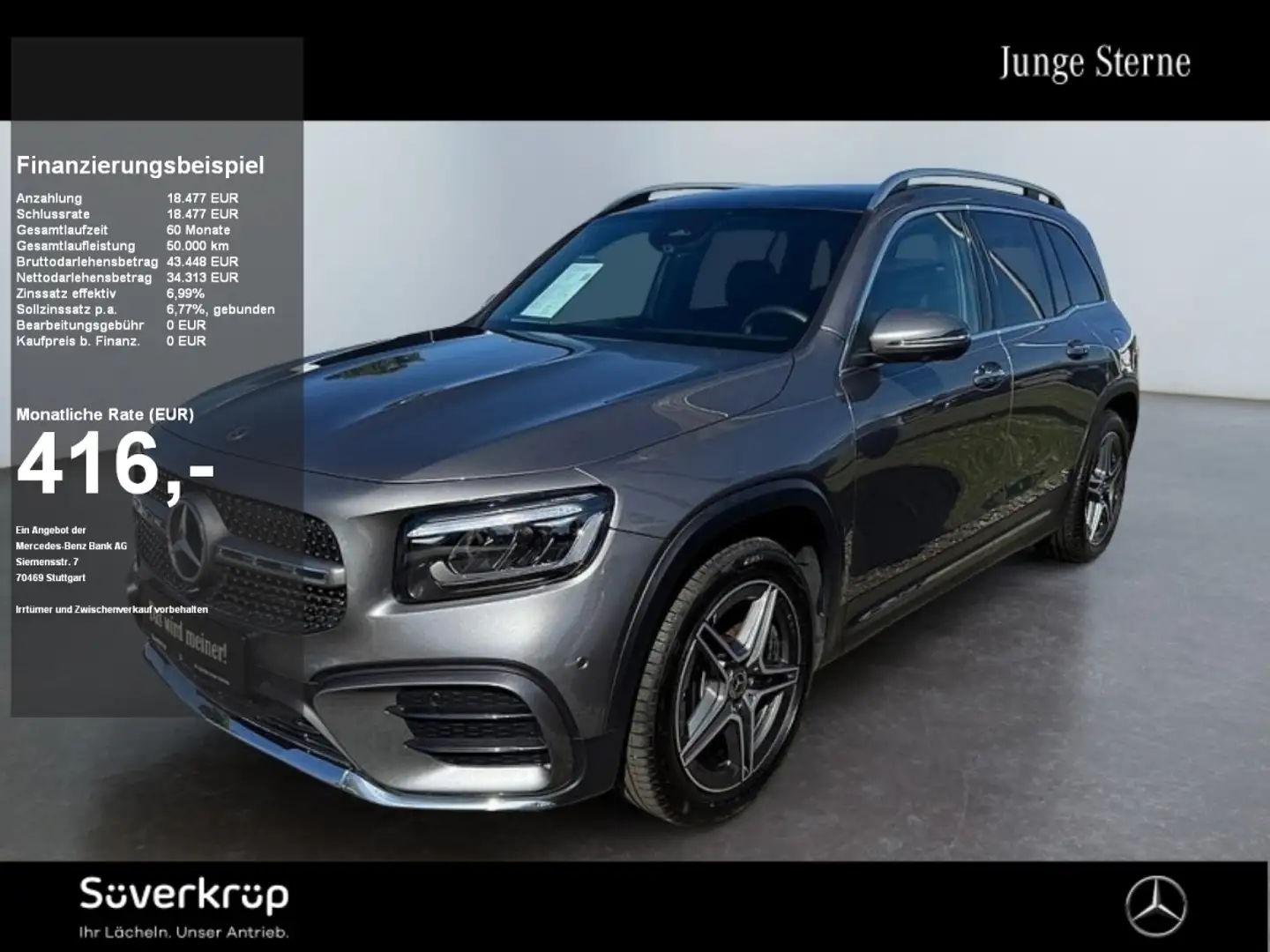 Mercedes-Benz GLB 220 d 4M // BURM AMG PREMIUM SPUR PANO AHK Gri - 1