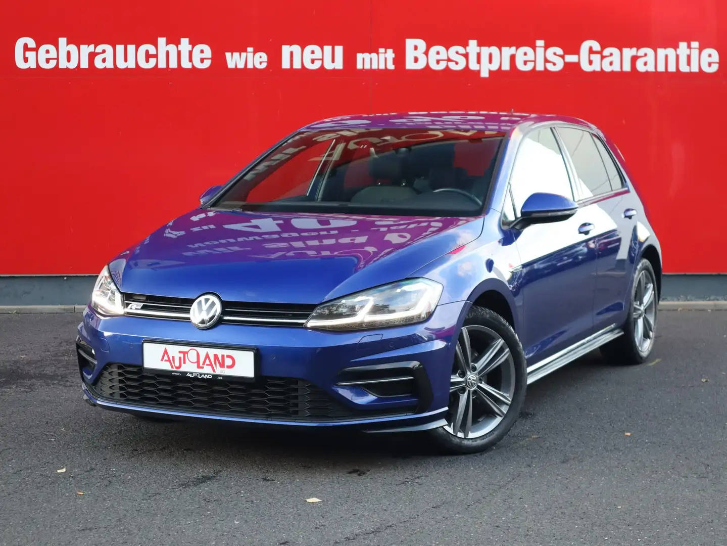 Volkswagen Golf VII 1.5 TSI R-Line LED ACC SHZ Navi Tempomat Bleu - 2