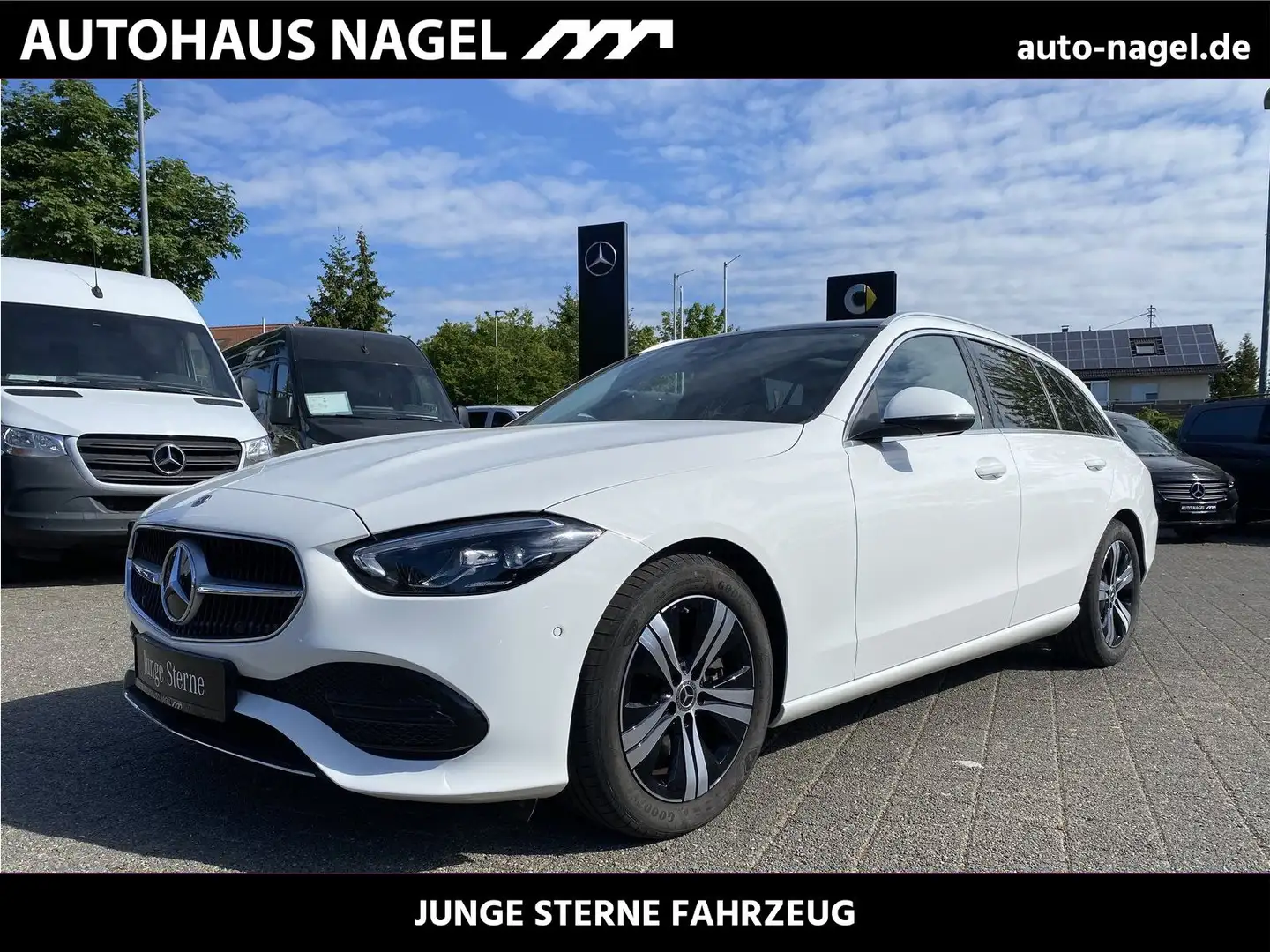 Mercedes-Benz C 200 dT Avantgarde Advanced Plus Pano/Burm/Dist Weiß - 1
