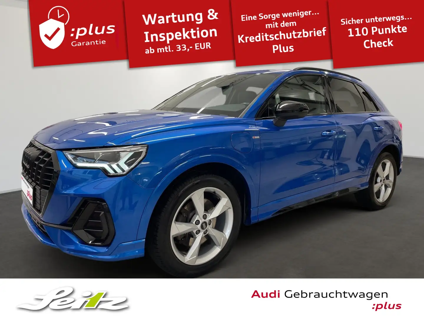 Audi Q3 45 TFSI e S line *LED*KAMERA*NAVI*SITZH* Blau - 1