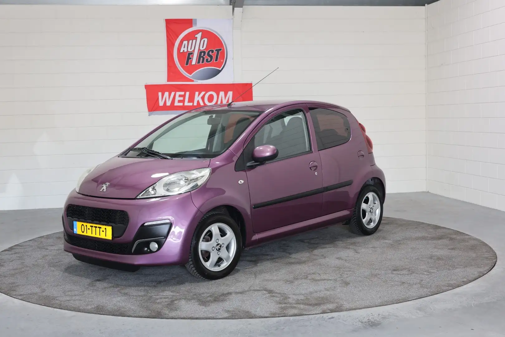 Peugeot 107 1.0 Active, Airco, Electrische ramen, Lichtmetalen Paars - 1