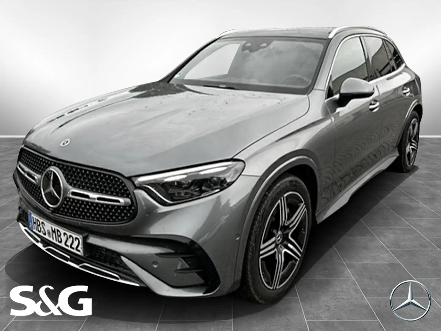 Mercedes-Benz GLC 220 d 4M AMG MBUX+360°+Pano+Burmeste+DIG-LED Grau - 1