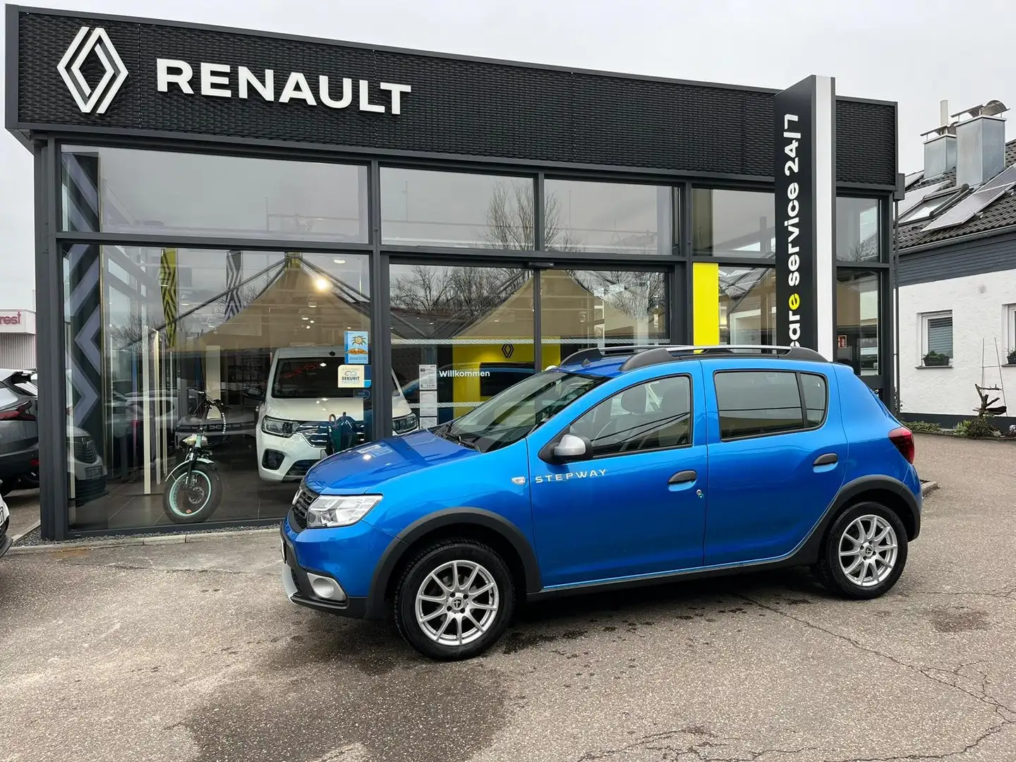 Dacia Sandero Stepway Anniversary Tce 90 NAVI/KLIMA/SHZ/AHK Bleu - 1