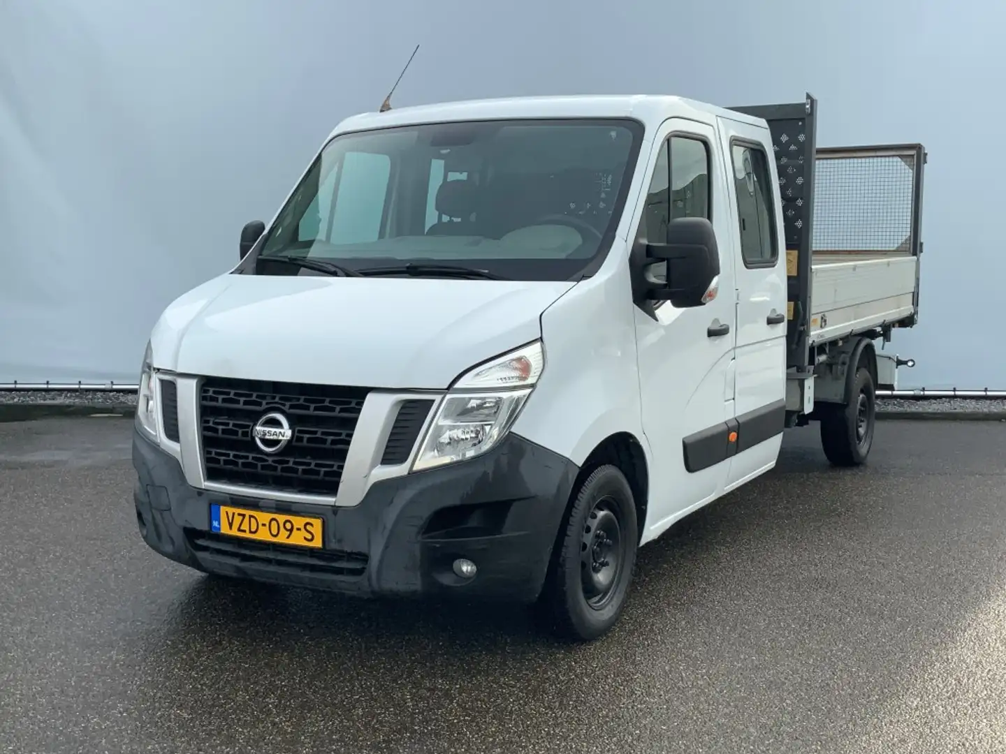 Nissan NV400 2.3 dCi L2H1 Kipper 3 Zijde Airco 6 Zits Bakmaat L Bílá - 2