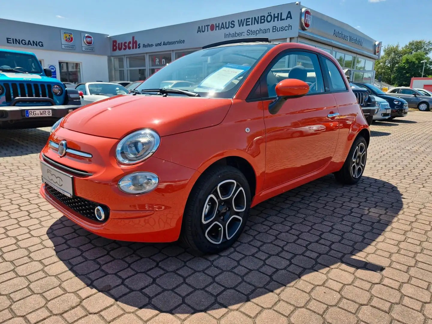 Fiat 500C 500 Cabrio 1.0 GSE Verdeck beige narančasta - 1