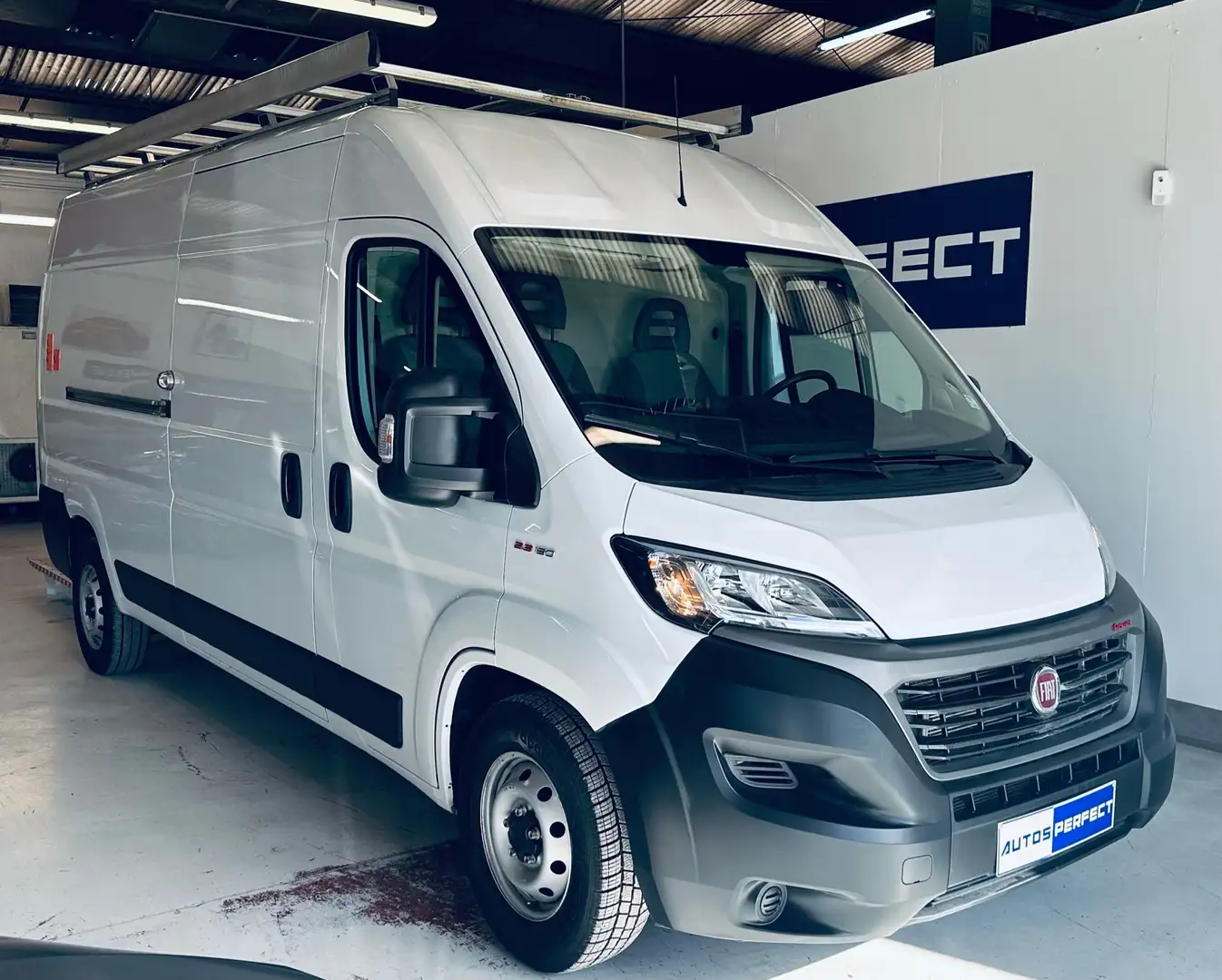 Fiat Ducato 2.3 BOITE AUTO ELEVATEUR 3PLACES GALERIE ECHELLE Wit - 1