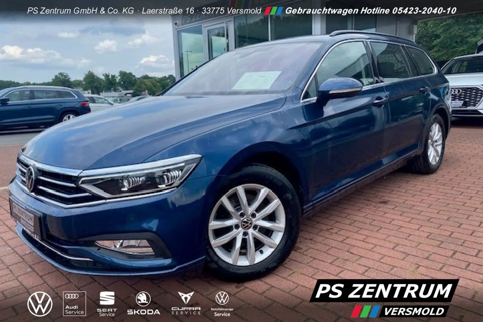 Volkswagen Passat Variant 2.0 TDI DSG Business LEDER CAM Navi Blau - 1