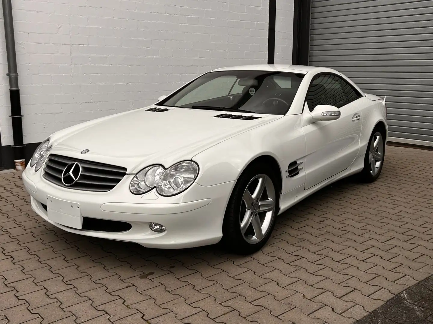 Mercedes-Benz SL 500 R 230, Alabasterweiß / Leder schwarz! Weiß - 1