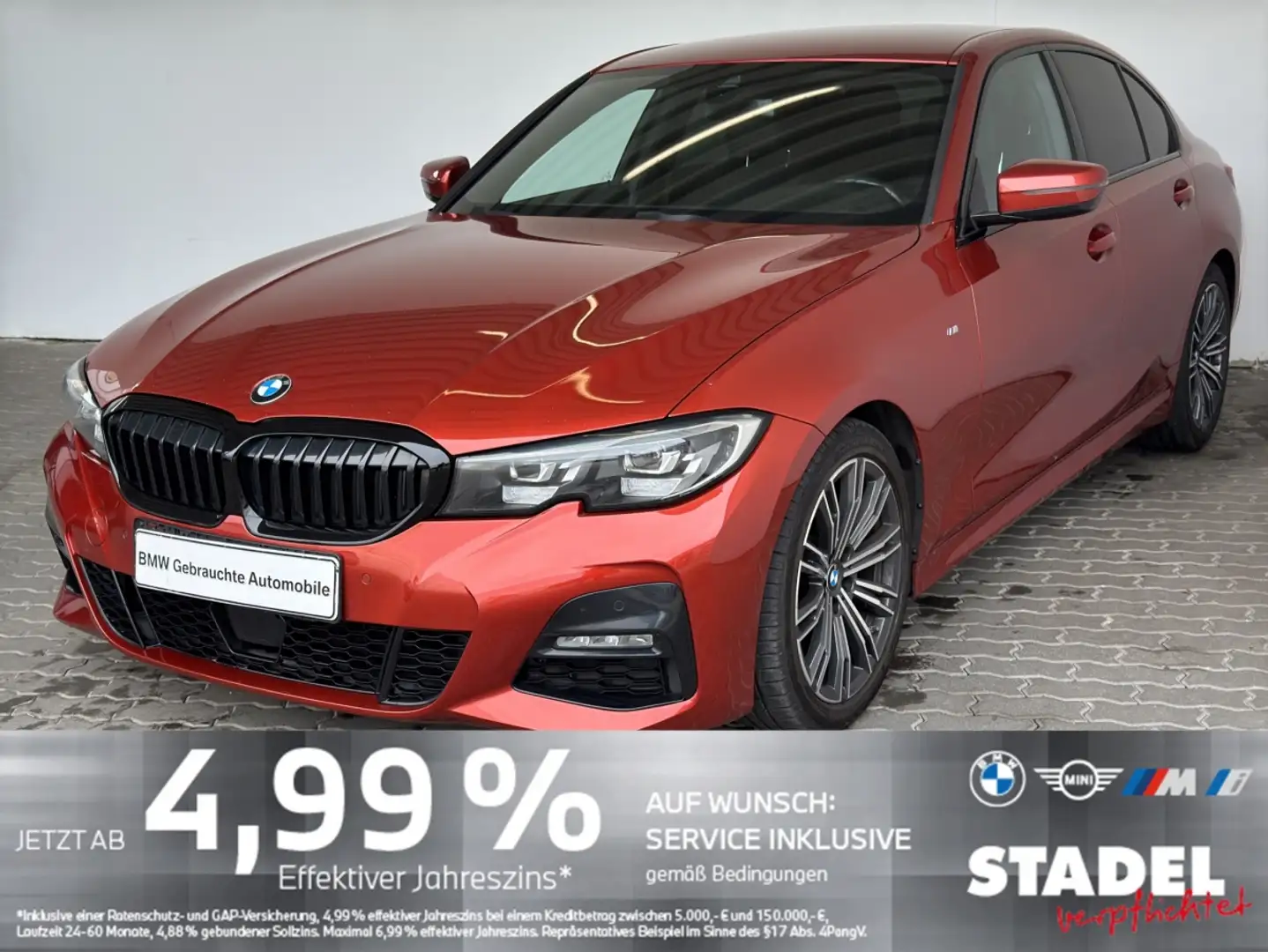 BMW 320 dA Lim. M Sport LED.Navi.AHK.M-LR.Ambiente Arancione - 2