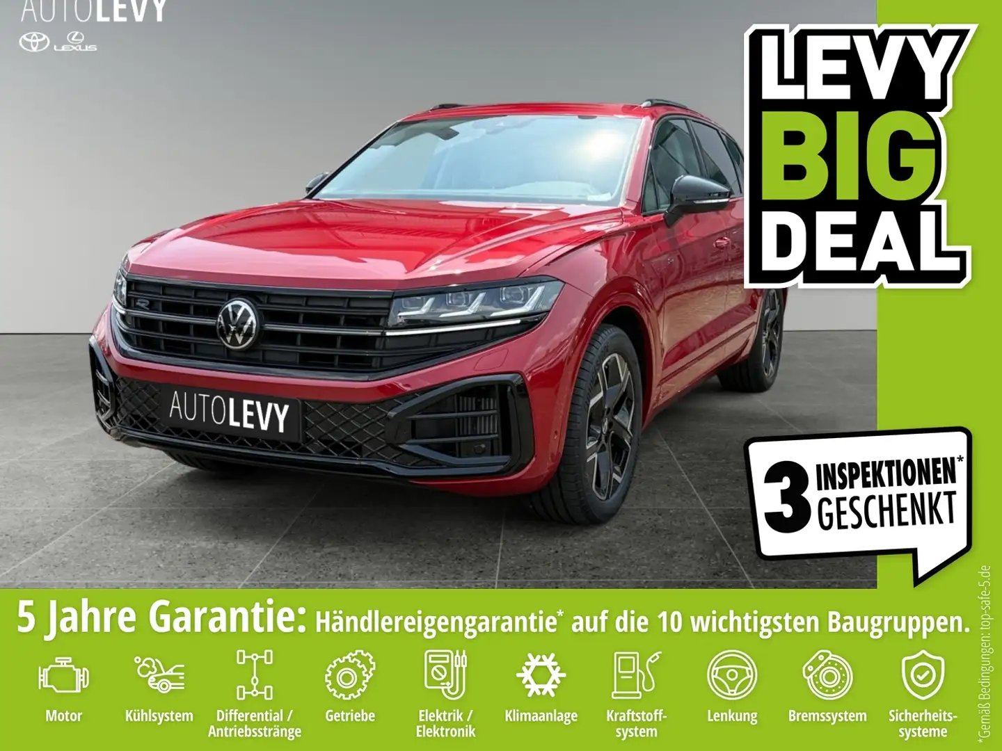 Volkswagen Touareg 3.0 V6 TSI 4Motion R-Line +Leder grau+ Rouge - 1